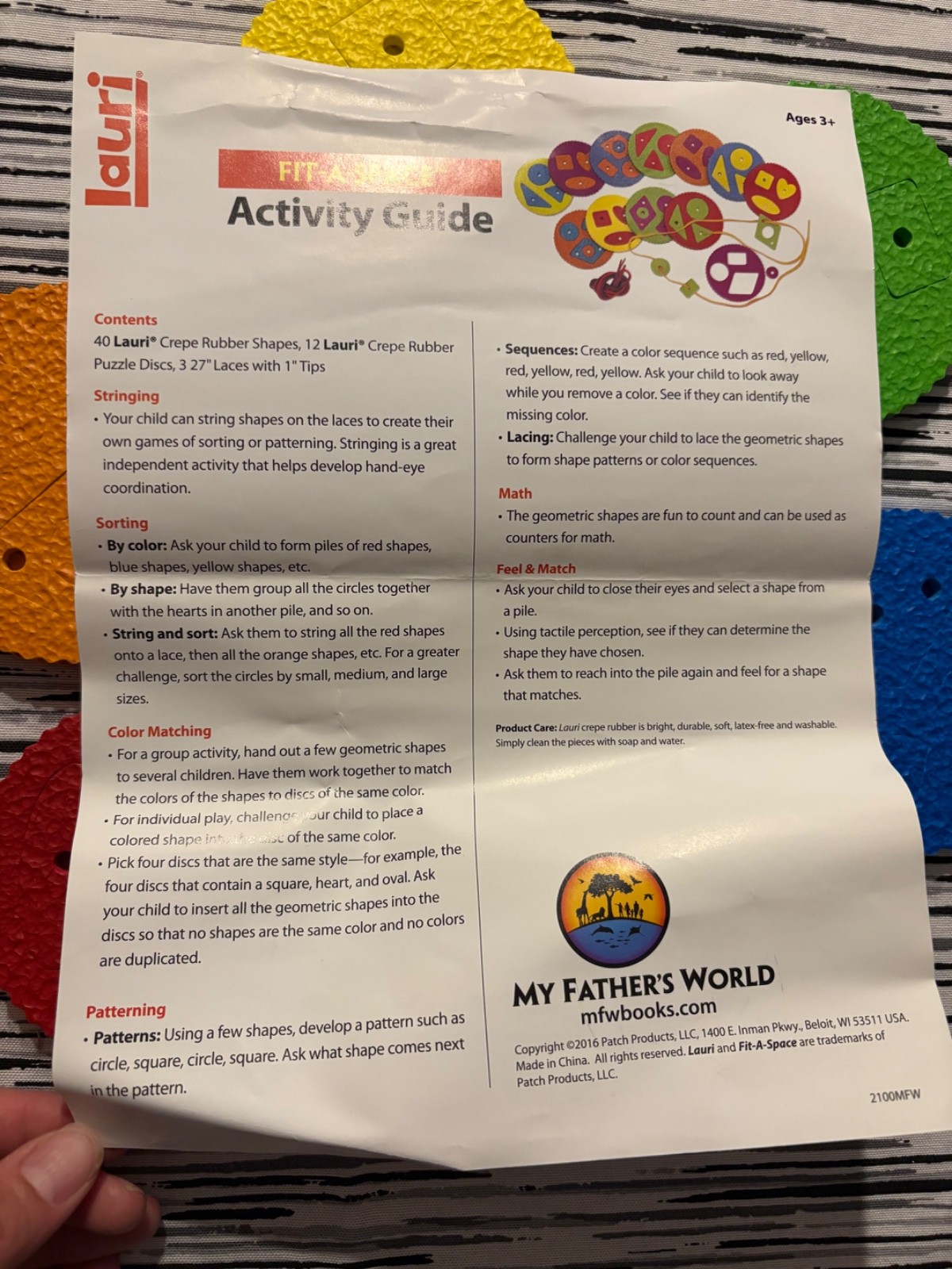 My Father’s World Pre-K Activity Set