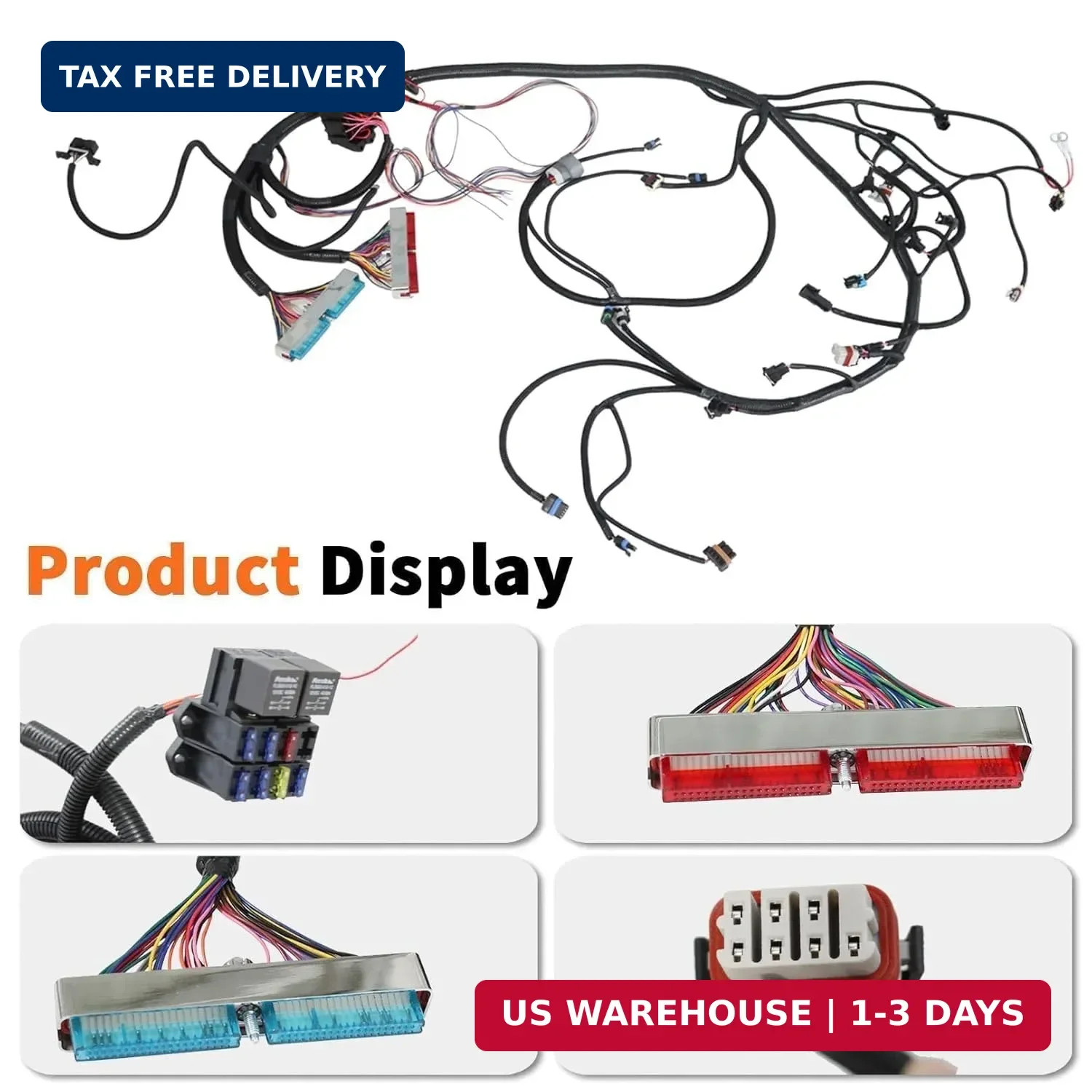 LS Standalone Wiring Harness with 4L80E DBC Strap Compatible with LS1 Vortec 4.8