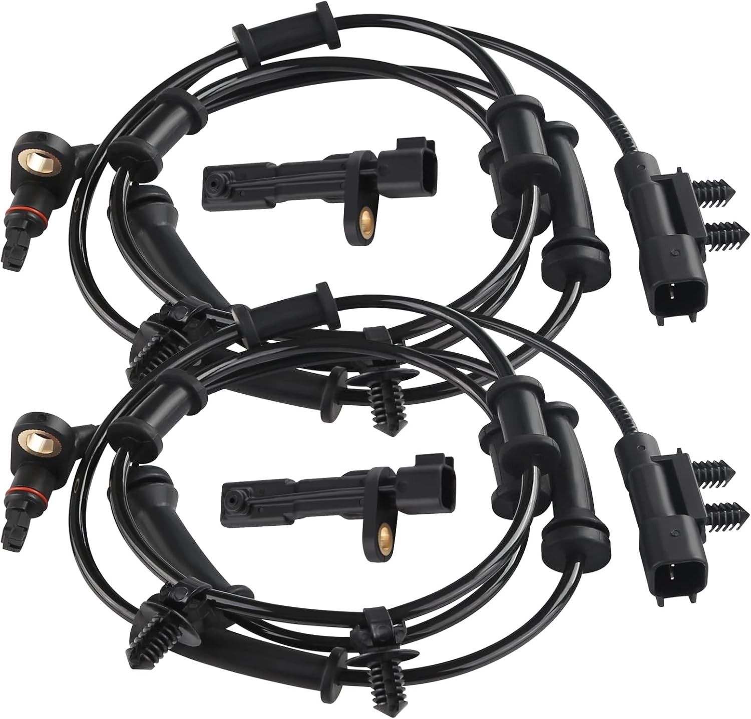 4 PCS ABS Wheel Speed Sensor 52125003AB 68003281AA Compatible with Jeep Wrang…