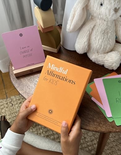 30 Positive Mindful Affirmation Cards for Kids with Display Stand Kids Edition