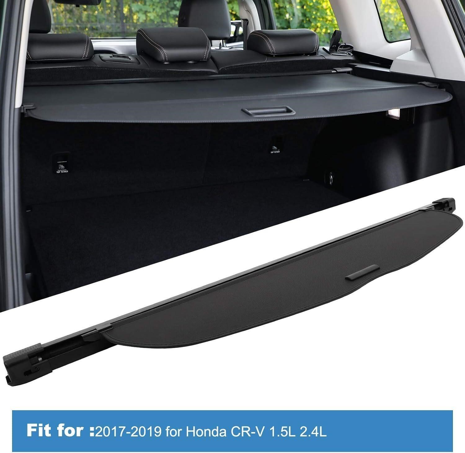 ECCPP Retractable Cargo Cover Compatible with CR-V for CRV 2017-2022, Black