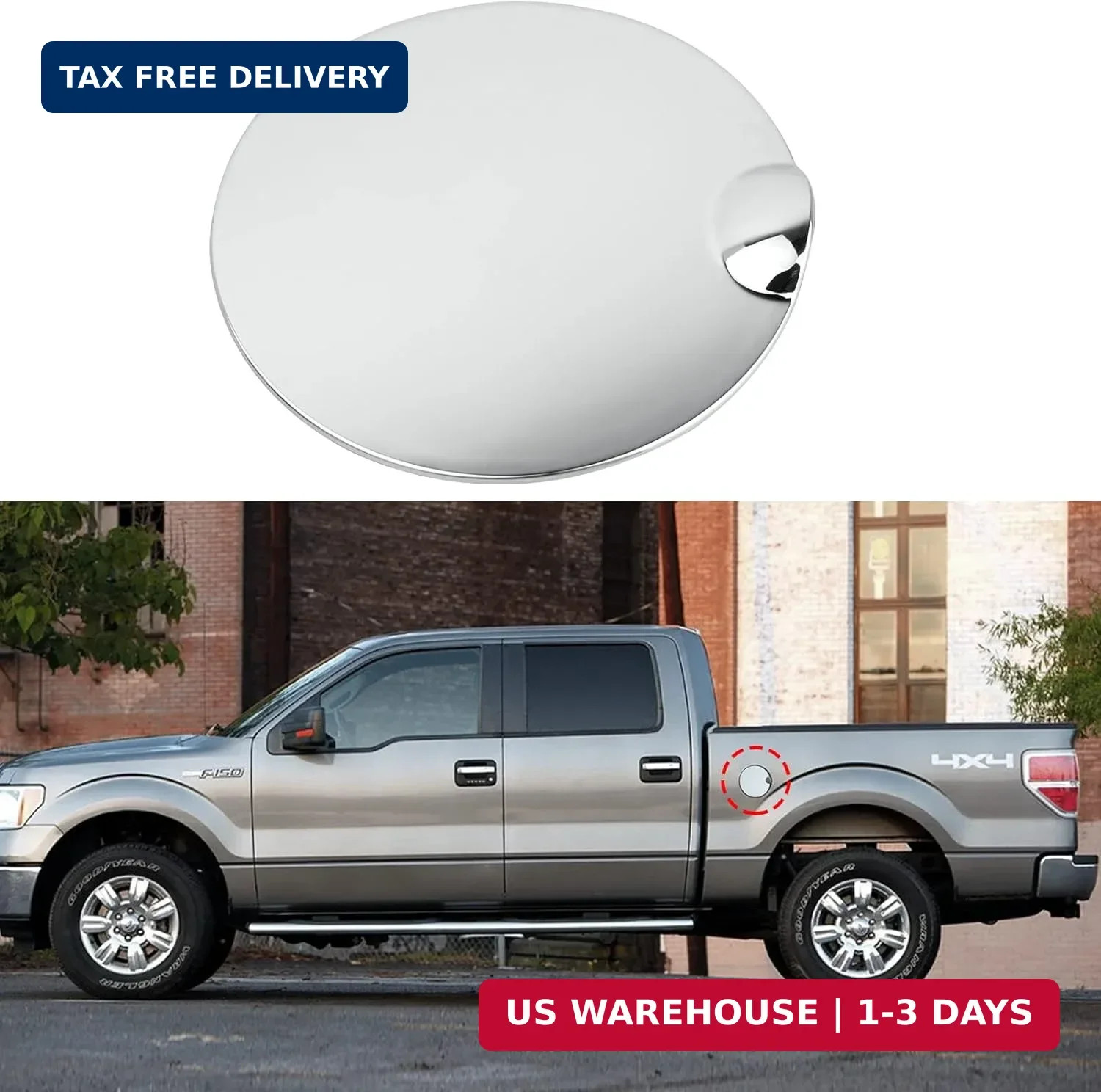 Jaronx Compatible With Ford F150 Gas Cap Cover Replacement 2009 2010 2011 2012 2