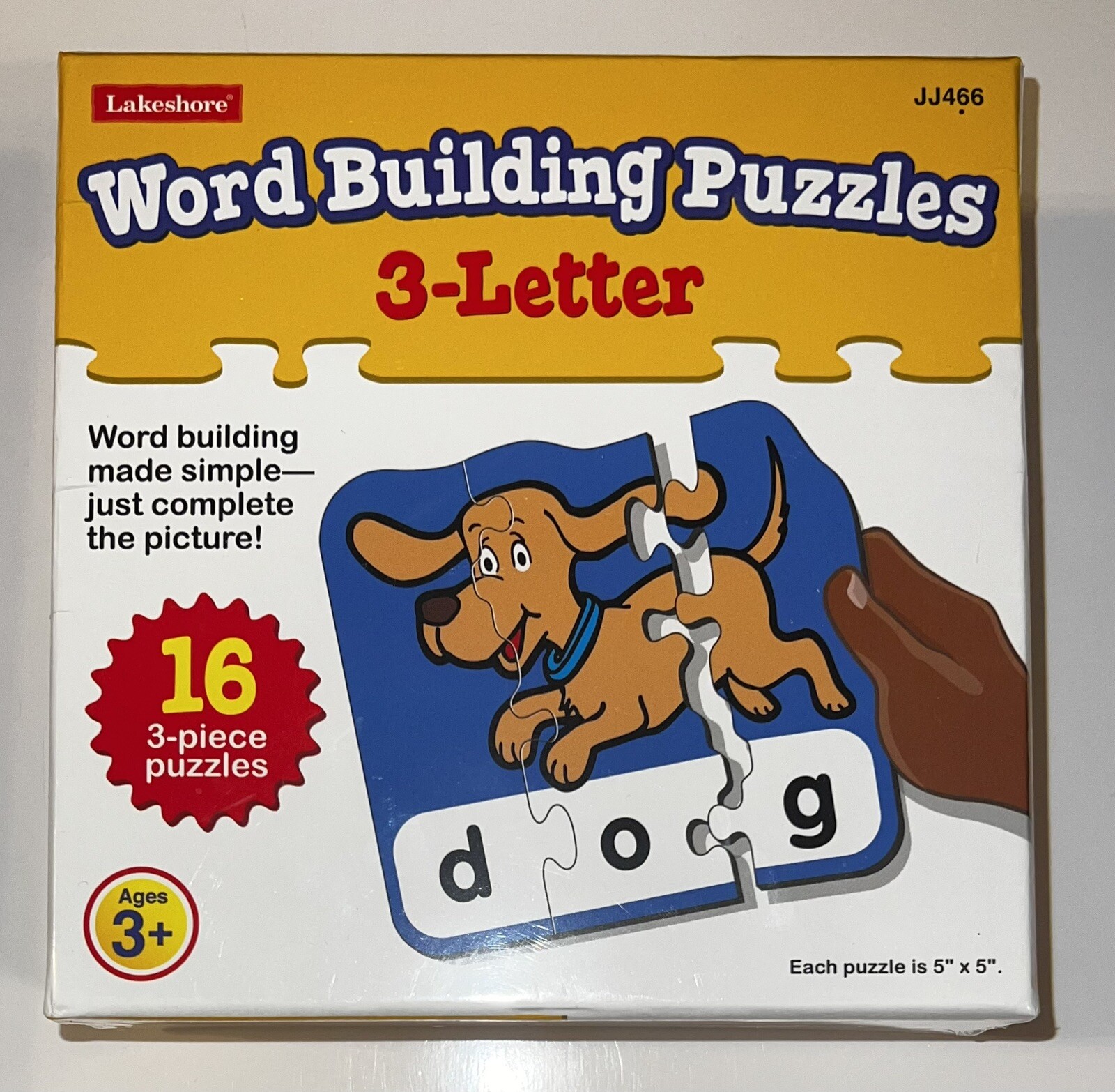 Lakeshore Learning 16 Word Building Puzzles Ages 3+ Item Number JJ466