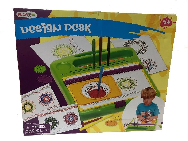 Playgo Kid’s Design Desk Draw & Mandale Maker Art Set