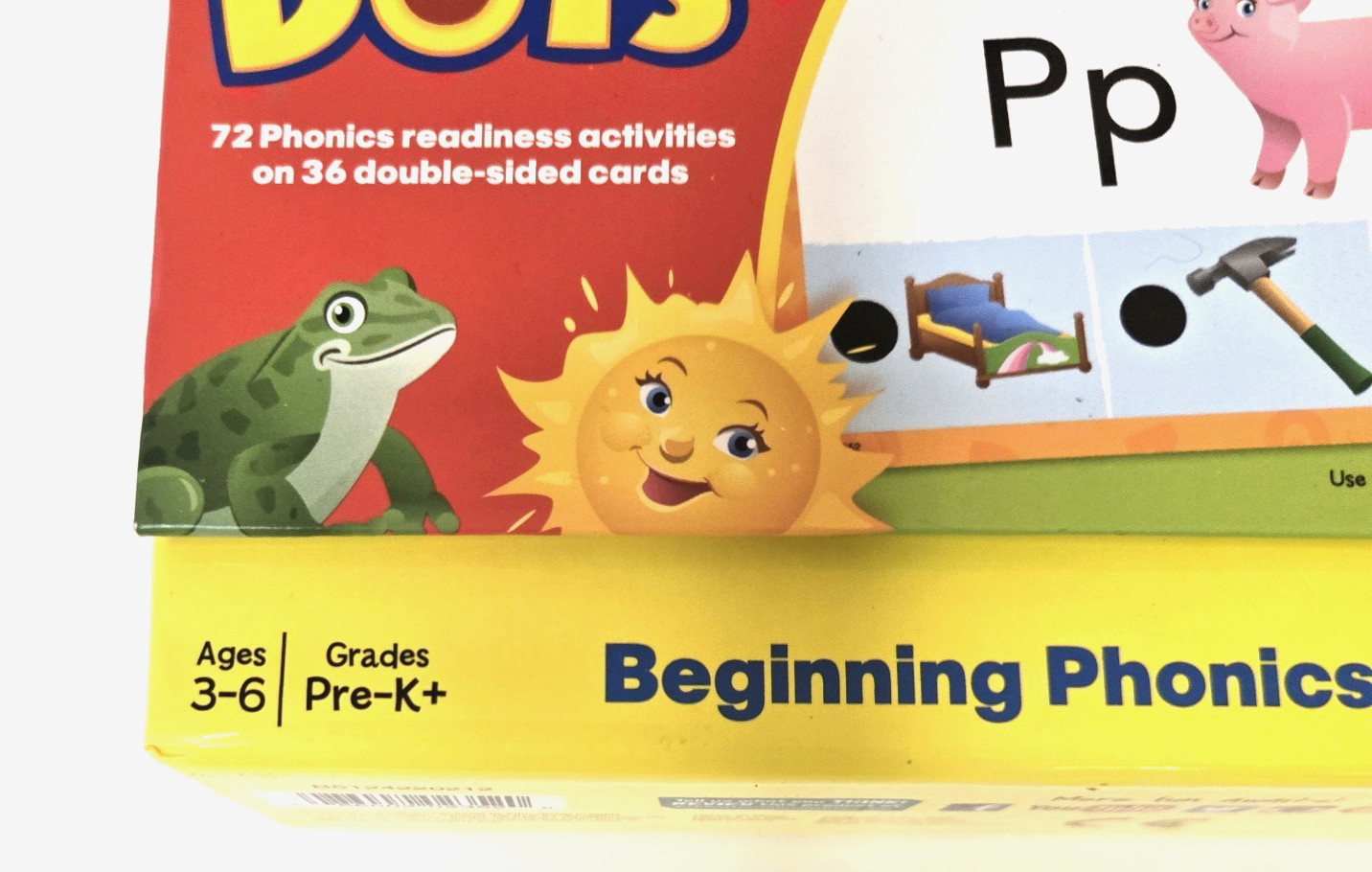 Hot Dots Jr. Beginning Phonics 36 Double-Sided Cards w/Purple Cat (Kat) Pen