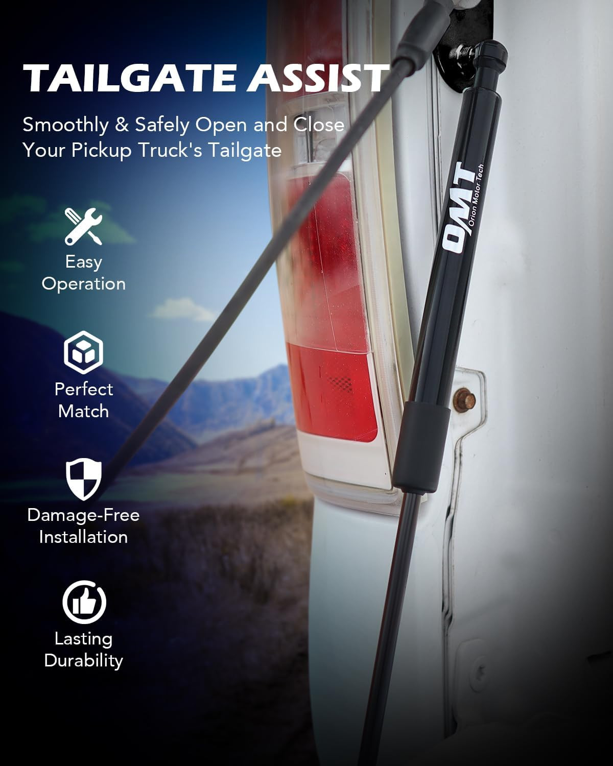 Compatible with 15-25 F150 Tailgate Assist Accessories, Truck Tail Gate Lift Ass