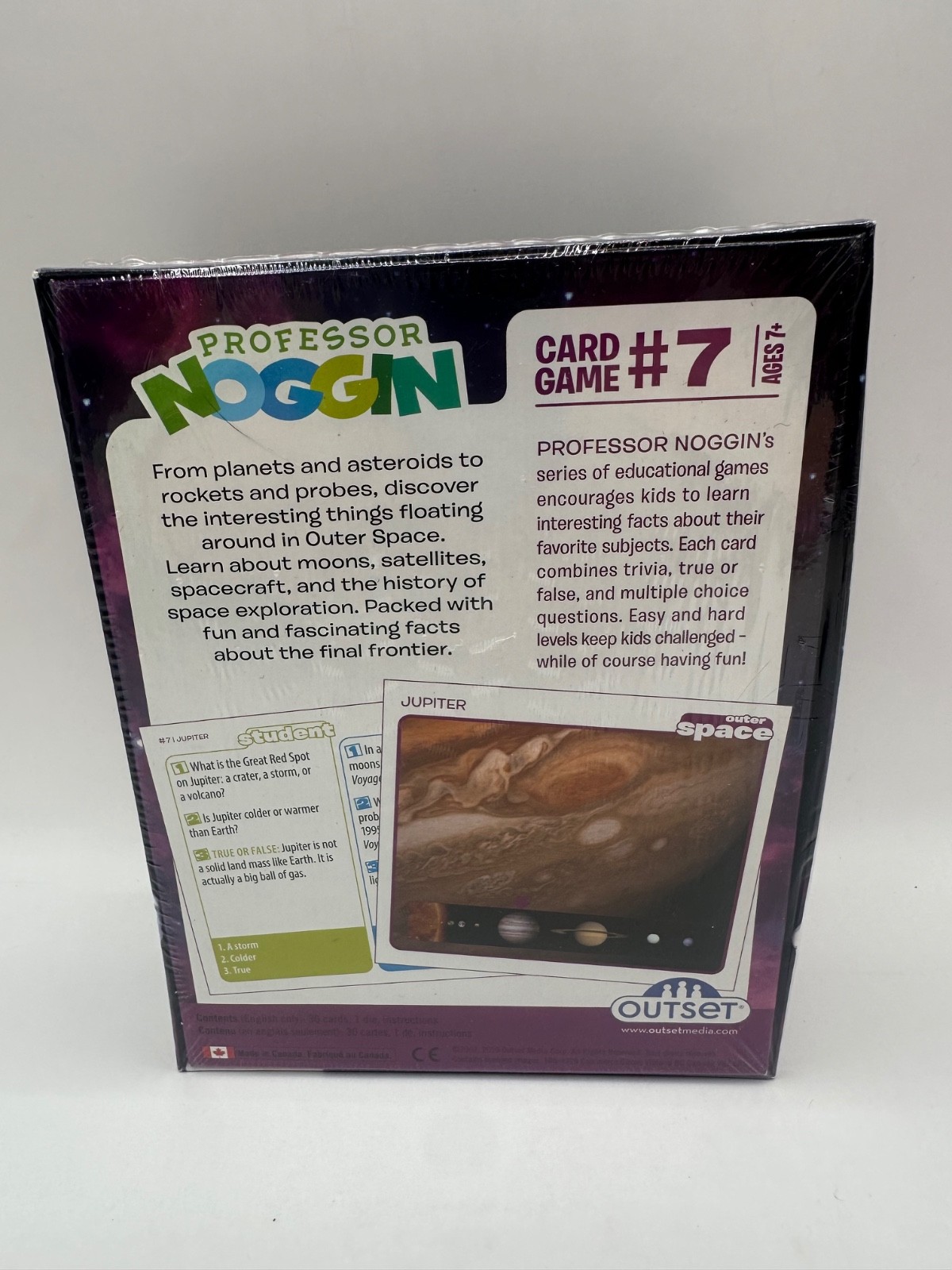 Lot of 4 Professor Noggin Card Games Science Insects Spider Outer Space Horses
