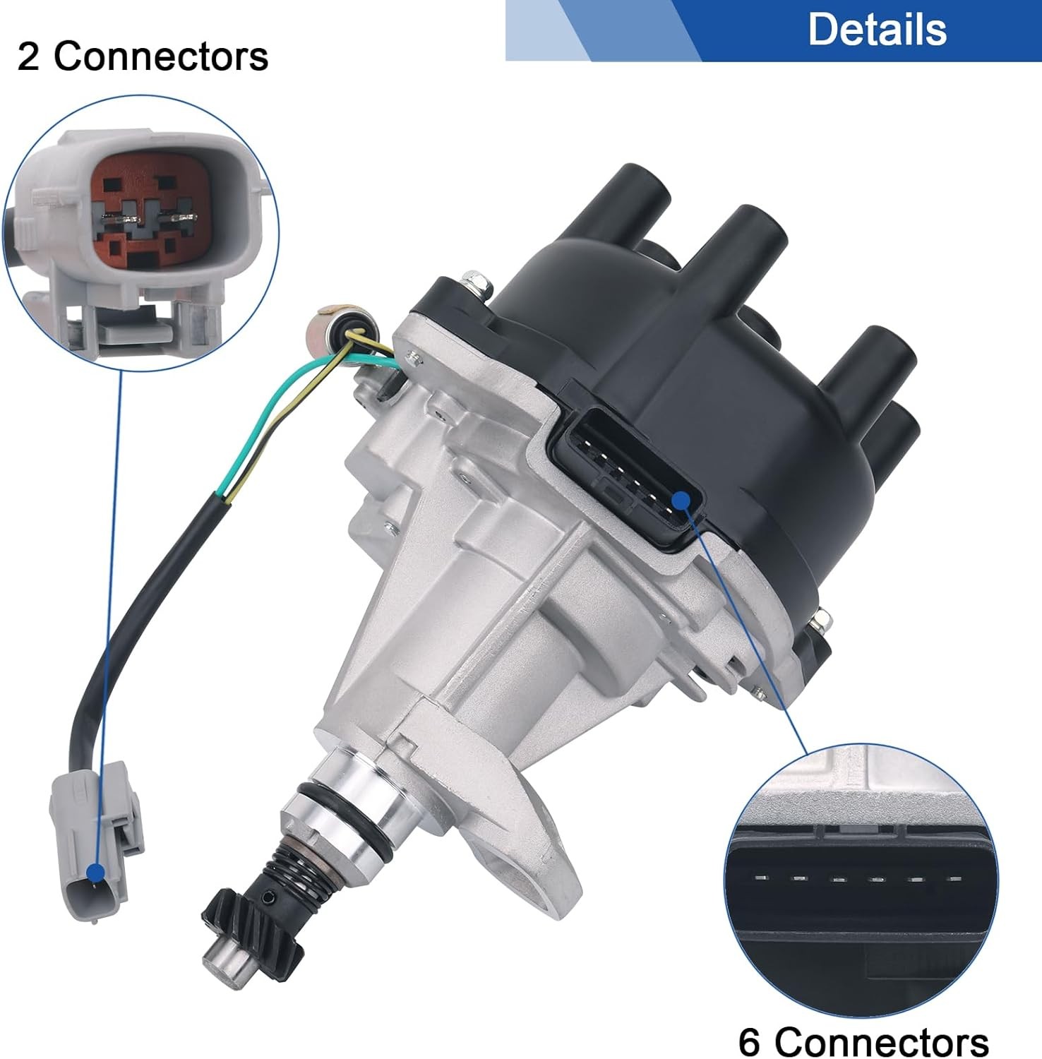 Ignition Distributor W/Cap & Rotor Compatible with Nissan Pathfinder Frontier