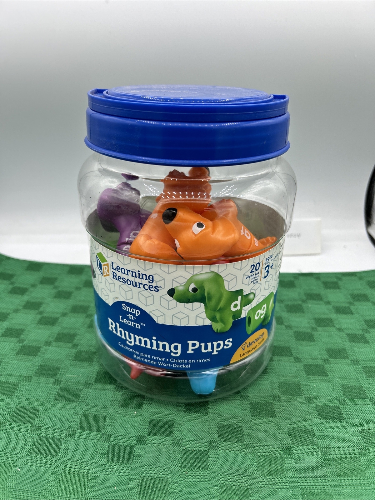 Rhyming Pups Learning Resources Snap-N-Learn Toy 20 Pcs