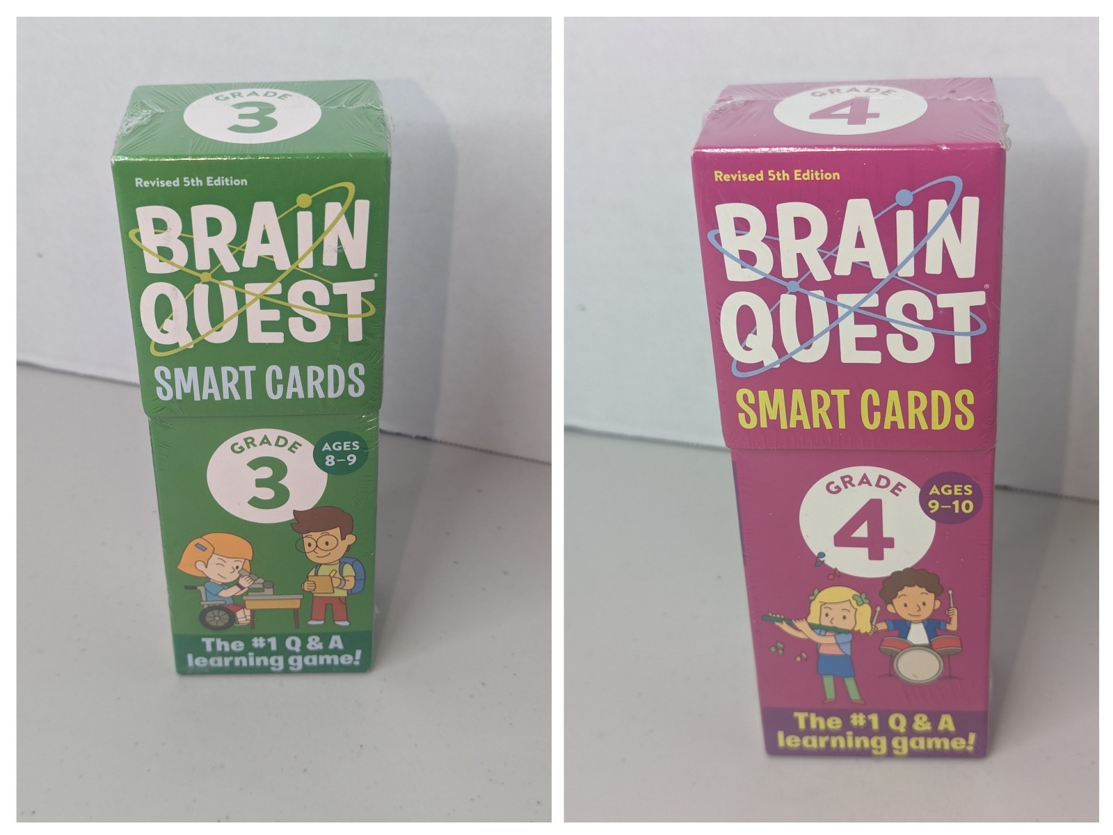 Brain Quest Smart Cards Grade 3 Ages 8-9 & Grade 4 Ages 9-10 Sealed