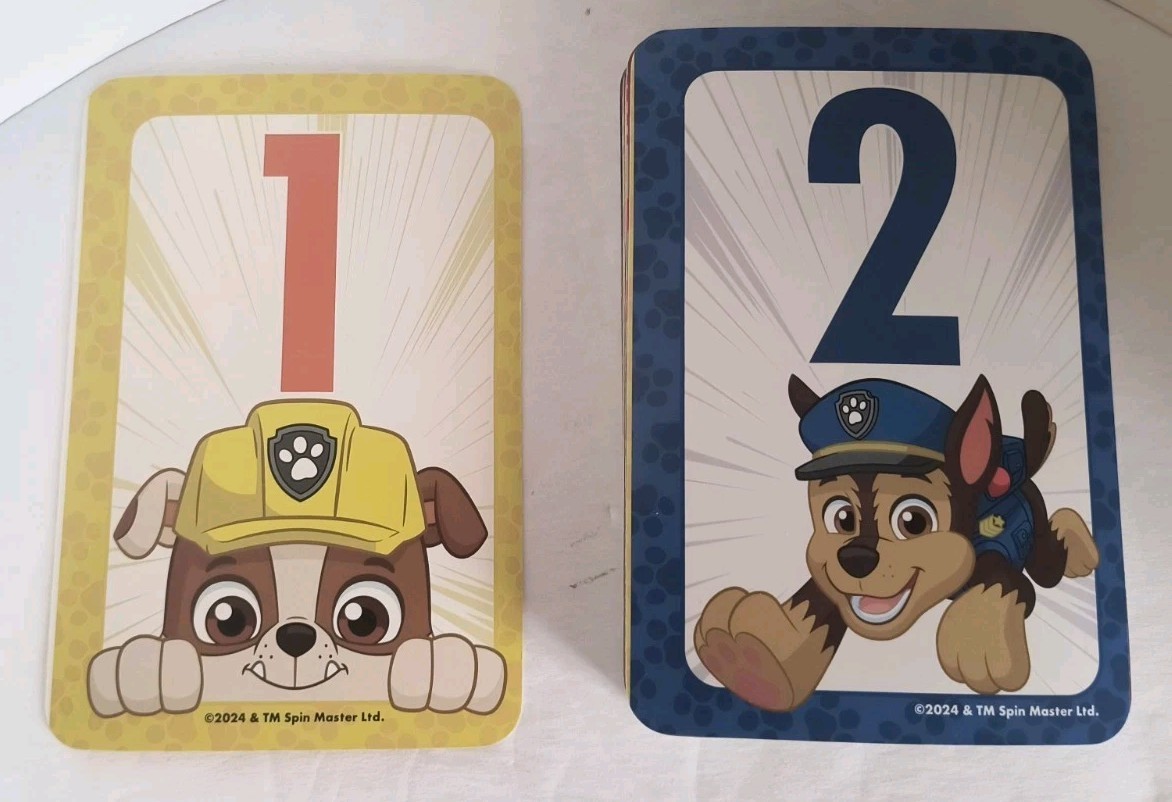 Nickelodeon Paw Patrol Numbers Learning 36 Flash cards Educational 🆕 Free ship!