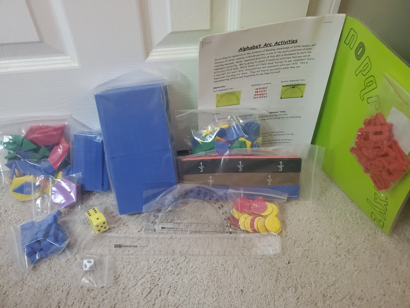 EAI Student Manipulative Kit Math Alphabet ABC Arc ETA Lakeshore Gr 3-5 Teacher