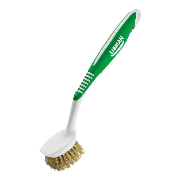 Libman 8″ Polypropylene Pot Scrub Brush with Brass Fibers