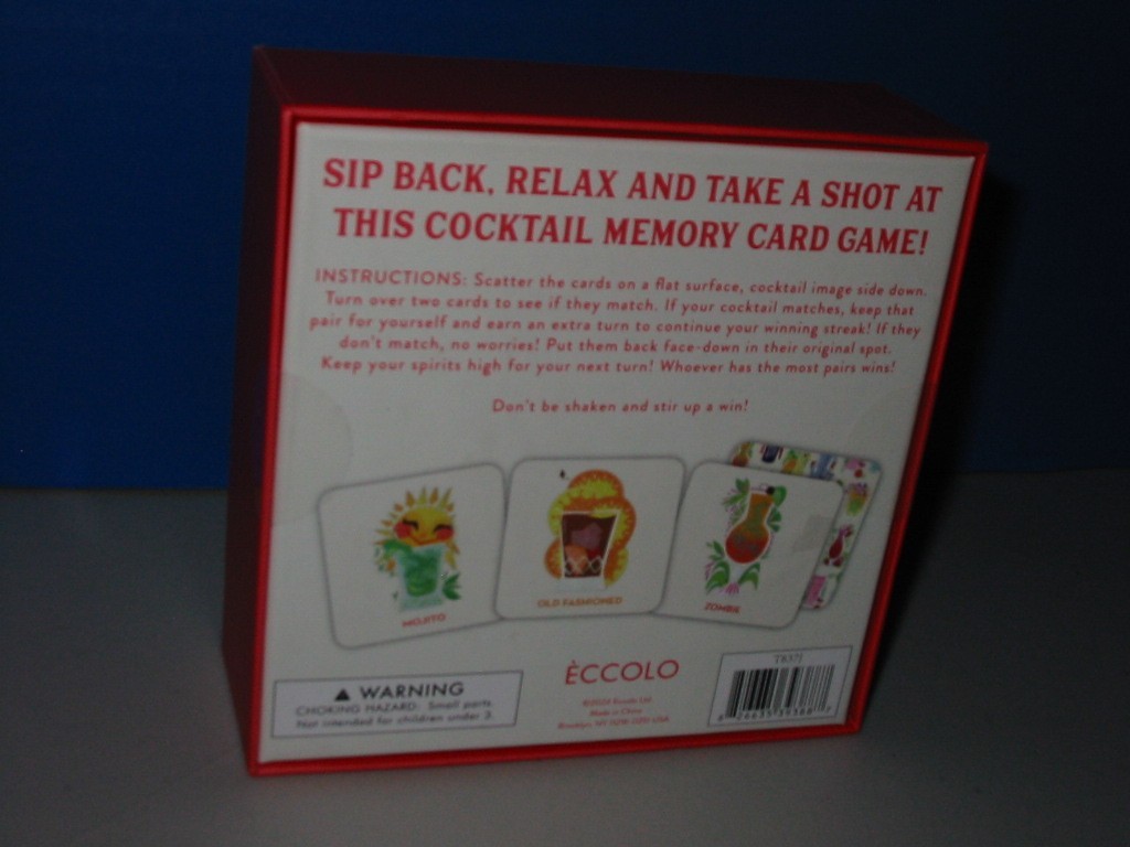Matching Cocktail Game New Factory Sealed 52 Cards 3 Up