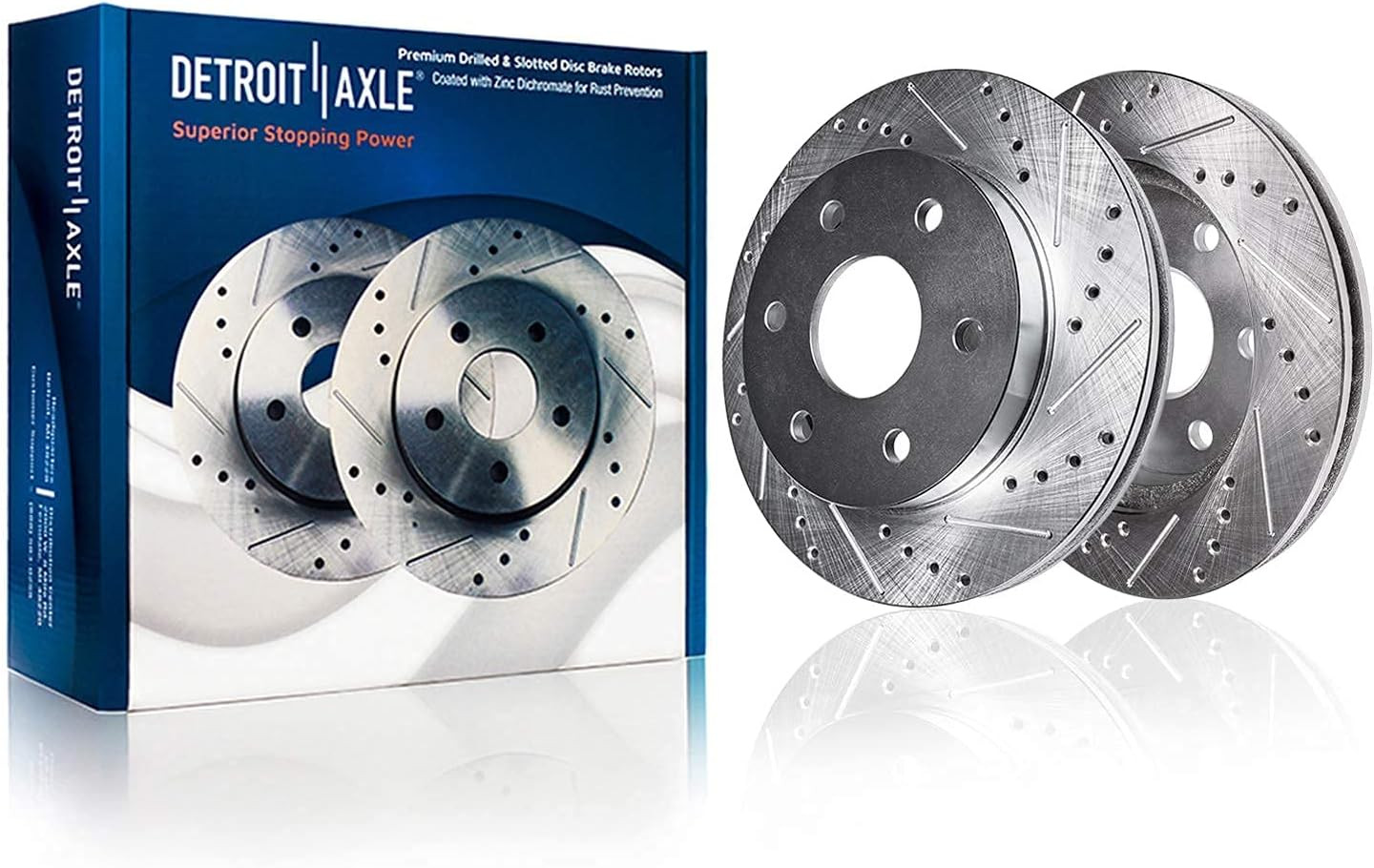 Detroit Axle – Front Brake Kit for Chevrolet GMC Silverado Suburban Sierra Savan