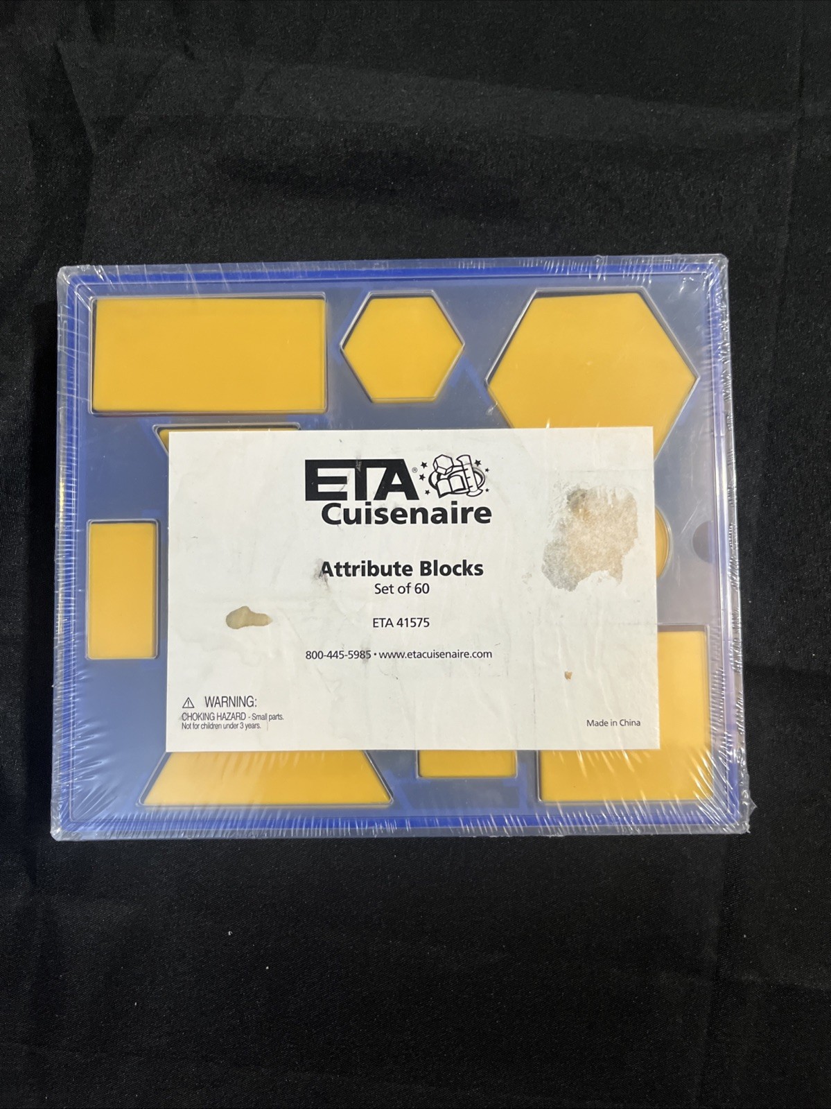 Math Manipulatives NEW Attribute Blocks * Set of 60 * Homeschool Grade K-5 * ETA