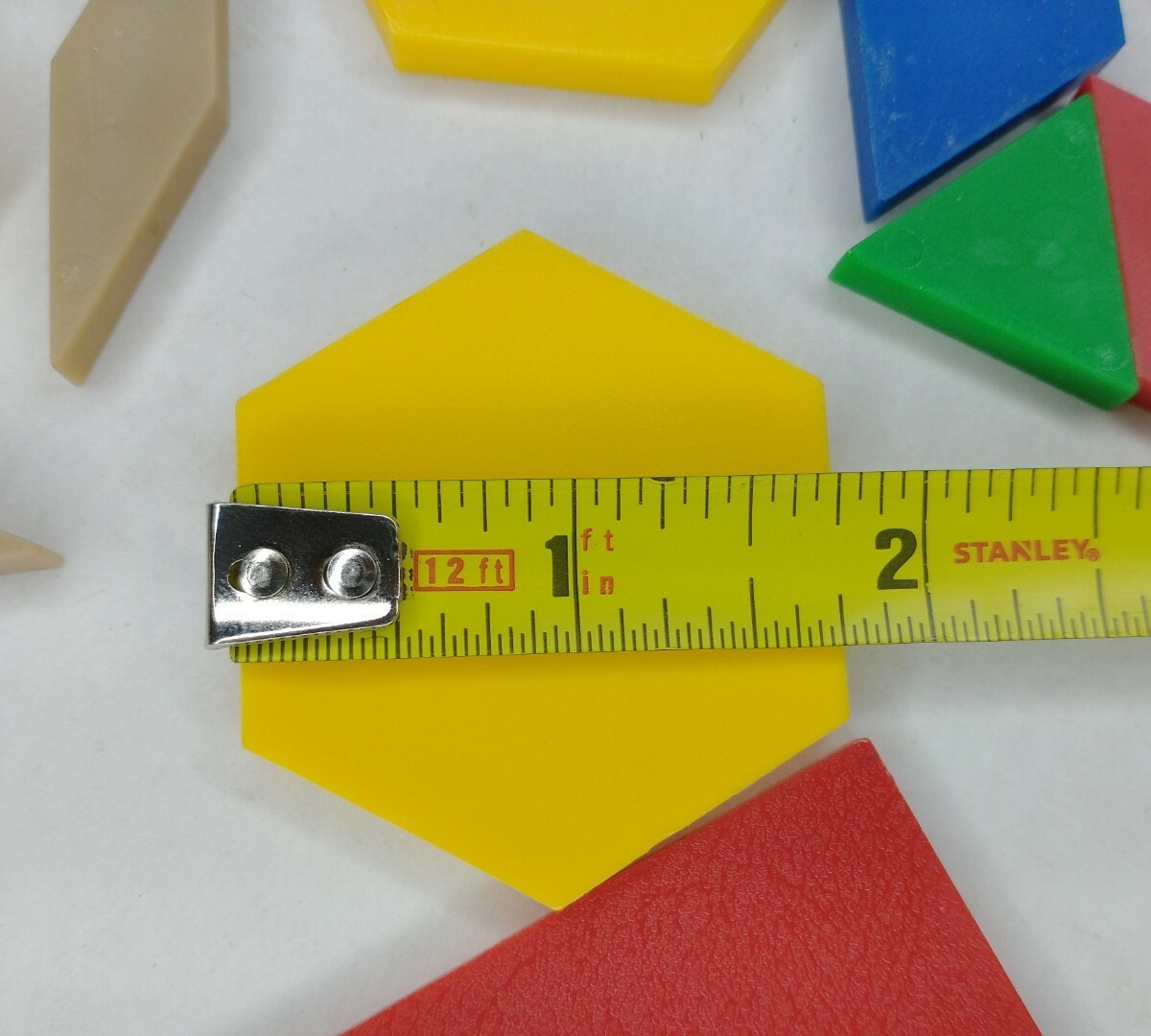 130 Piece Lot Geometric Shapes Plastic Multicolor