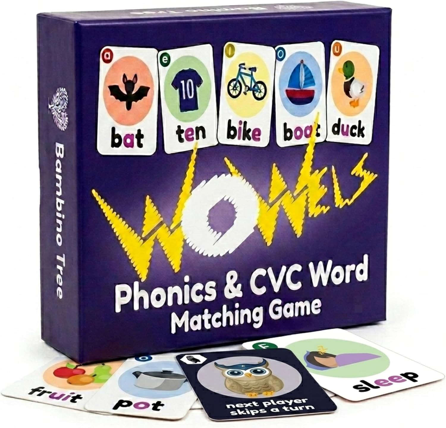WOWELs Phonics and Vowel Sounds Card Game – Learn to Read Kindergarten 1st 2nd G