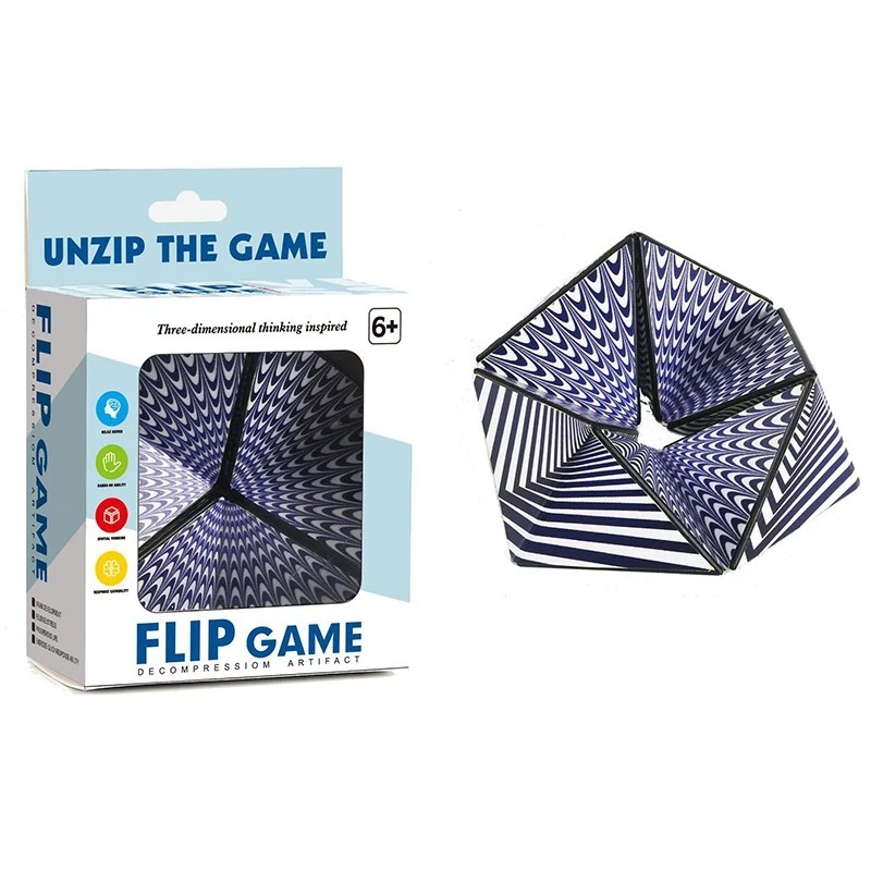 Infinity Magic Cube 3D Fidget Toy Stress Relief Brain Teaser Desk Toy Kids.