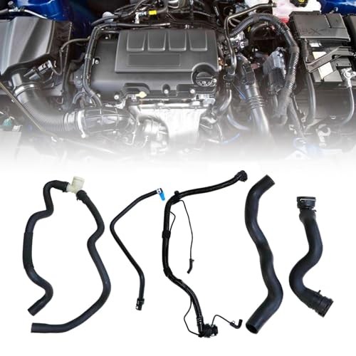 FZJDSD Engine Radiator Coolant Hose & Heater Hose &Pipe 5PCS Compatible with