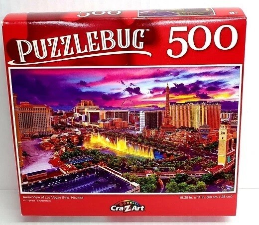 CRA-Z-ART 500PC PUZZLE JIGSAW SET FARMHOUSE LAS VEGAS POPEYE VILLAGE HOUSES BOAT