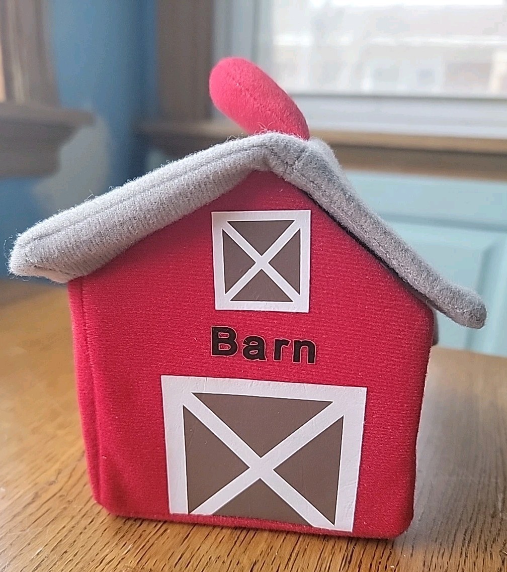 My Barnyard Friends Barn Plush Farm Animals With Sounds Chicken Cow Pig Duck
