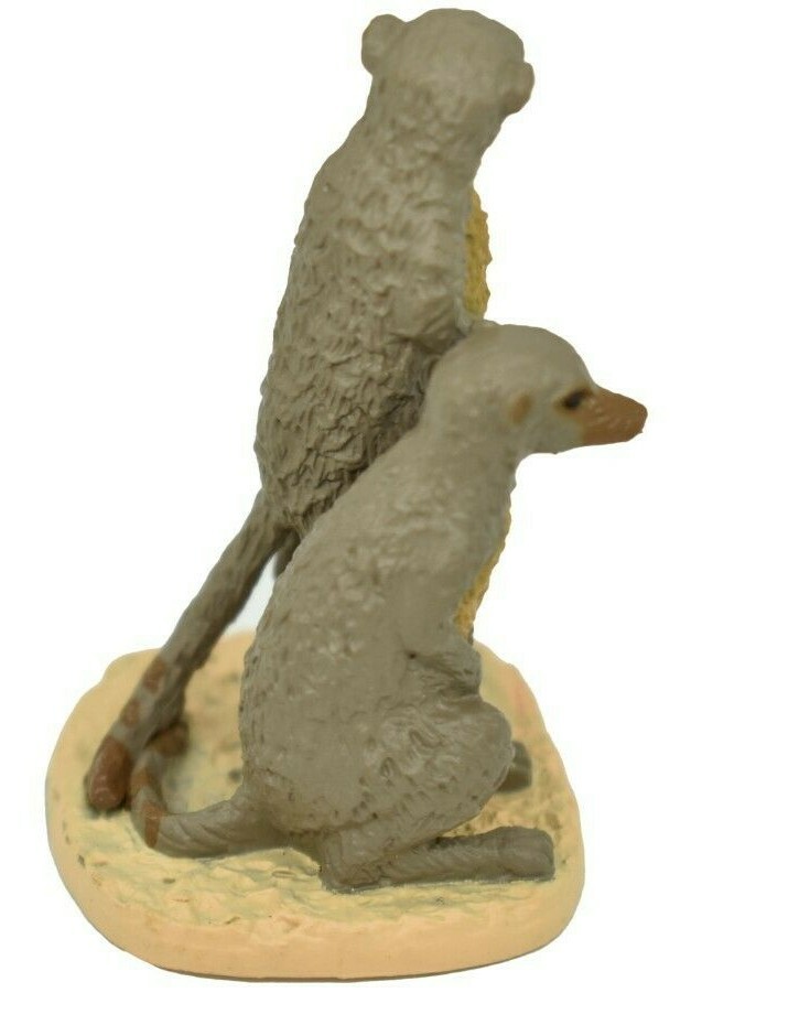 Meerkat Pair Realistic Toy Model Plastic African Animal Gift 1 7/8″ F1373