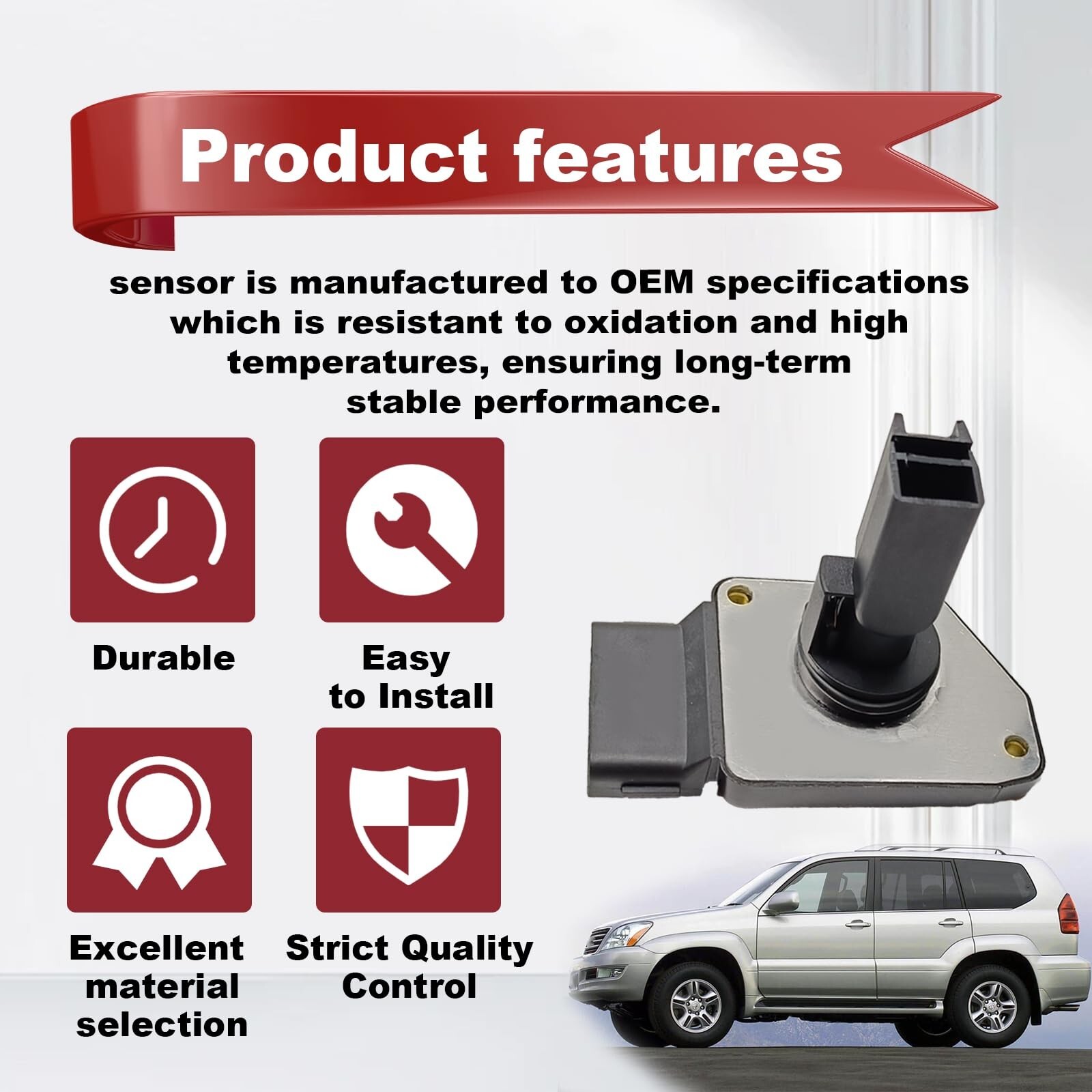 22204-0C010 Mass Air Flow Sensor MAF Sensor Compatible with Toyota 1998-2000 …