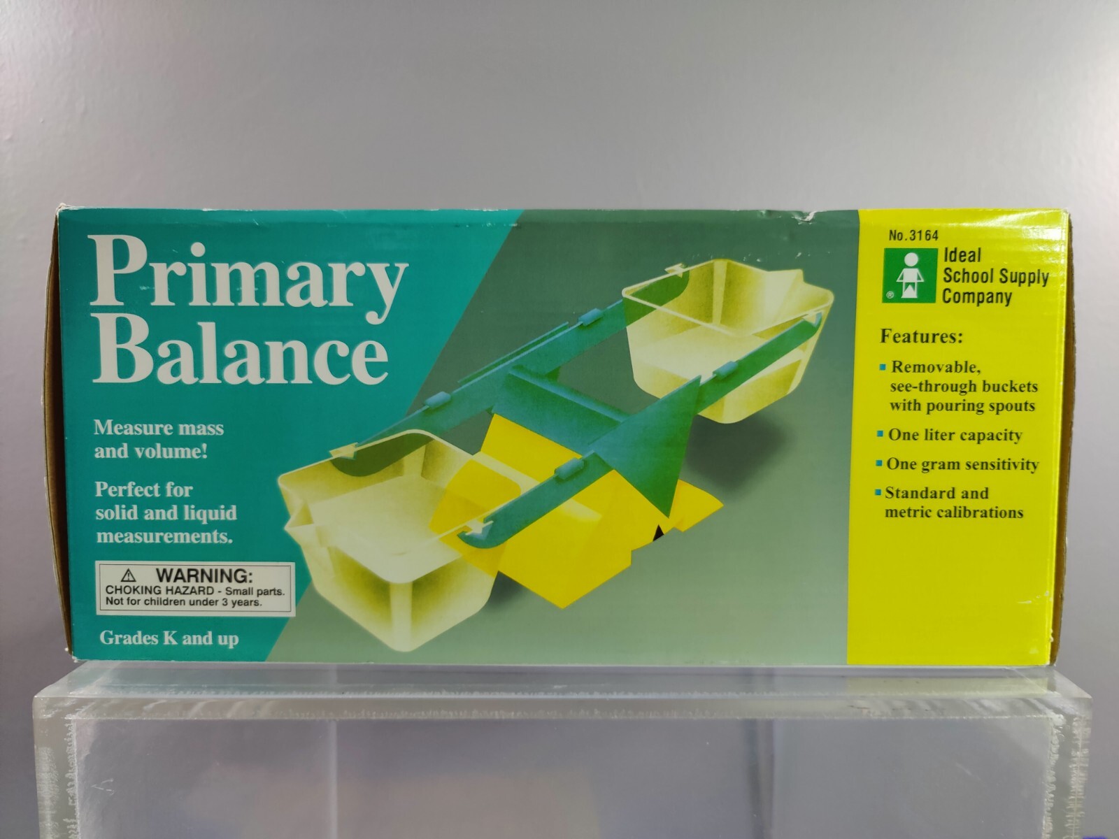 NEW IDEAL SCHOOL SUPPLY PRIMARY BALANCE SCALE FOR SOLID & LIQUID MEASUREMENTS K+