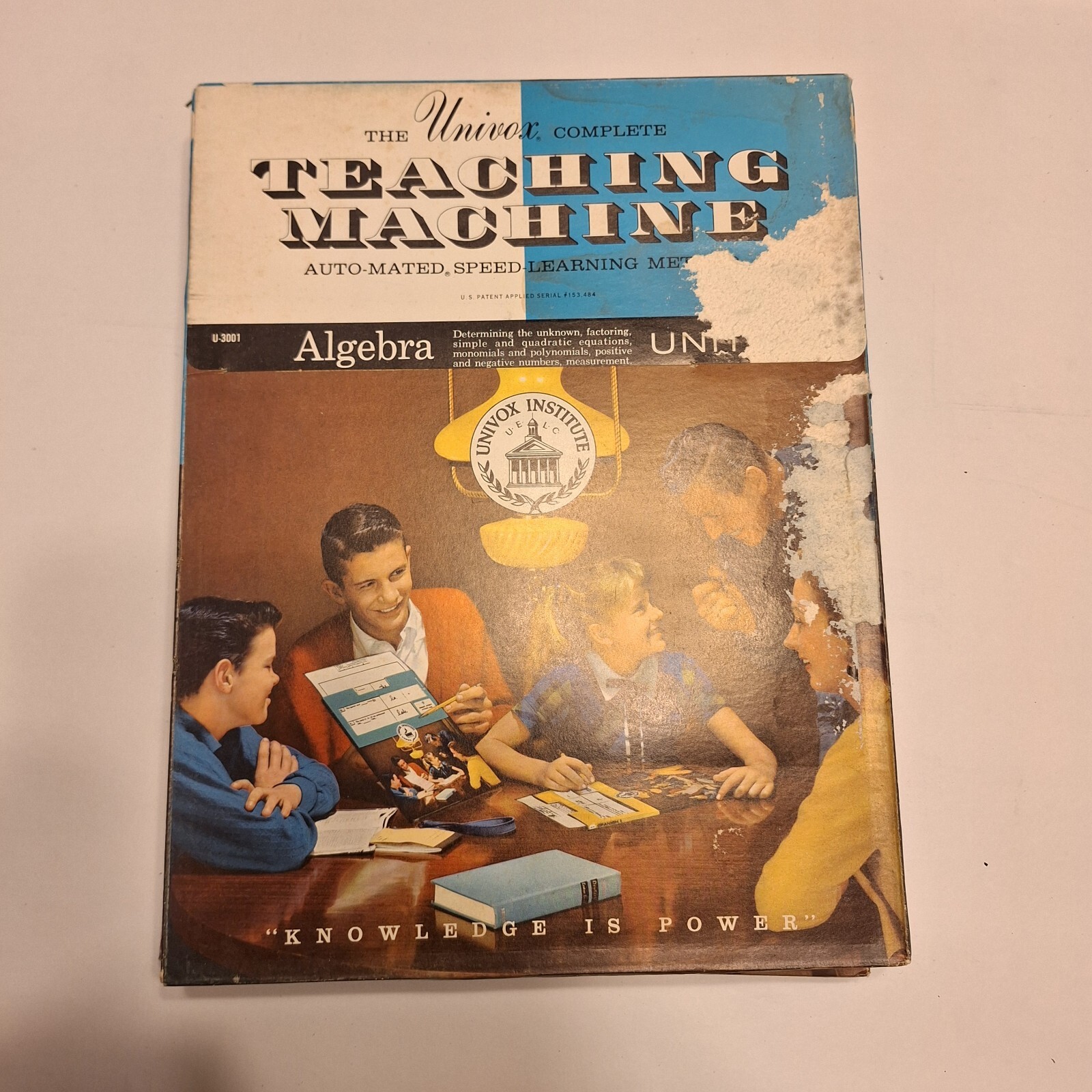Teaching Machine Universal Univox Automated Algebra Courses 1-12 Vintage Teacher