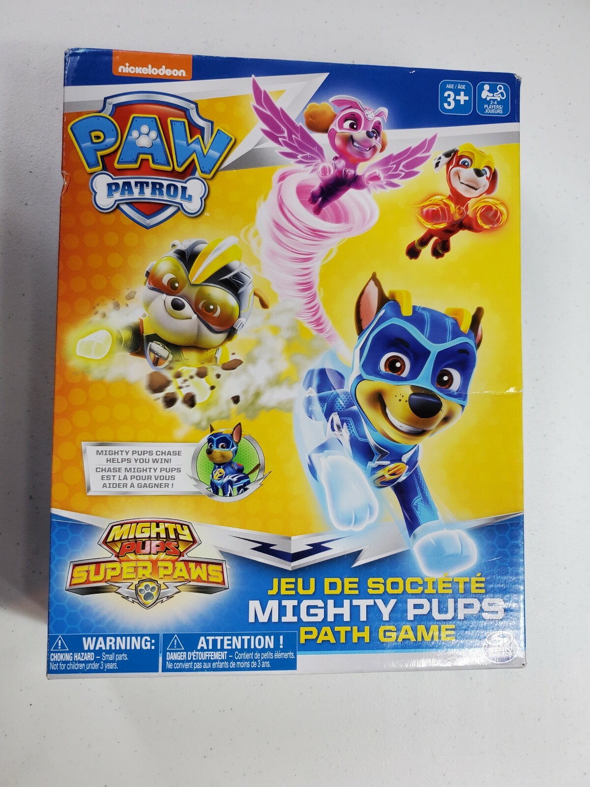 SPIN MASTER PAW PATROL MIGHTY PUPS PATH GAME 3+ NEW 2-4 PLAYERS