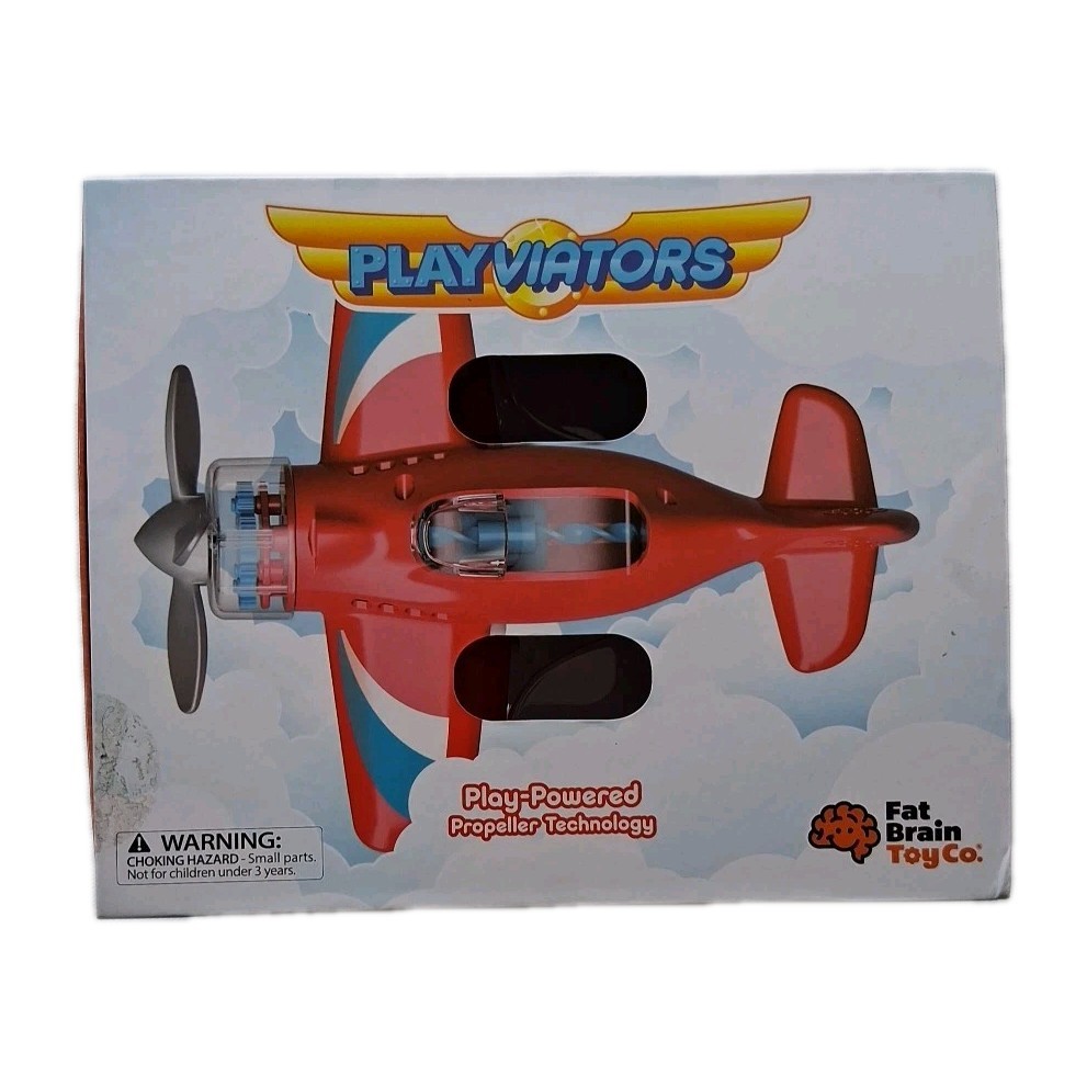 NEW IN BOX Fat Brain Toy Company Playviators Red Airplane
