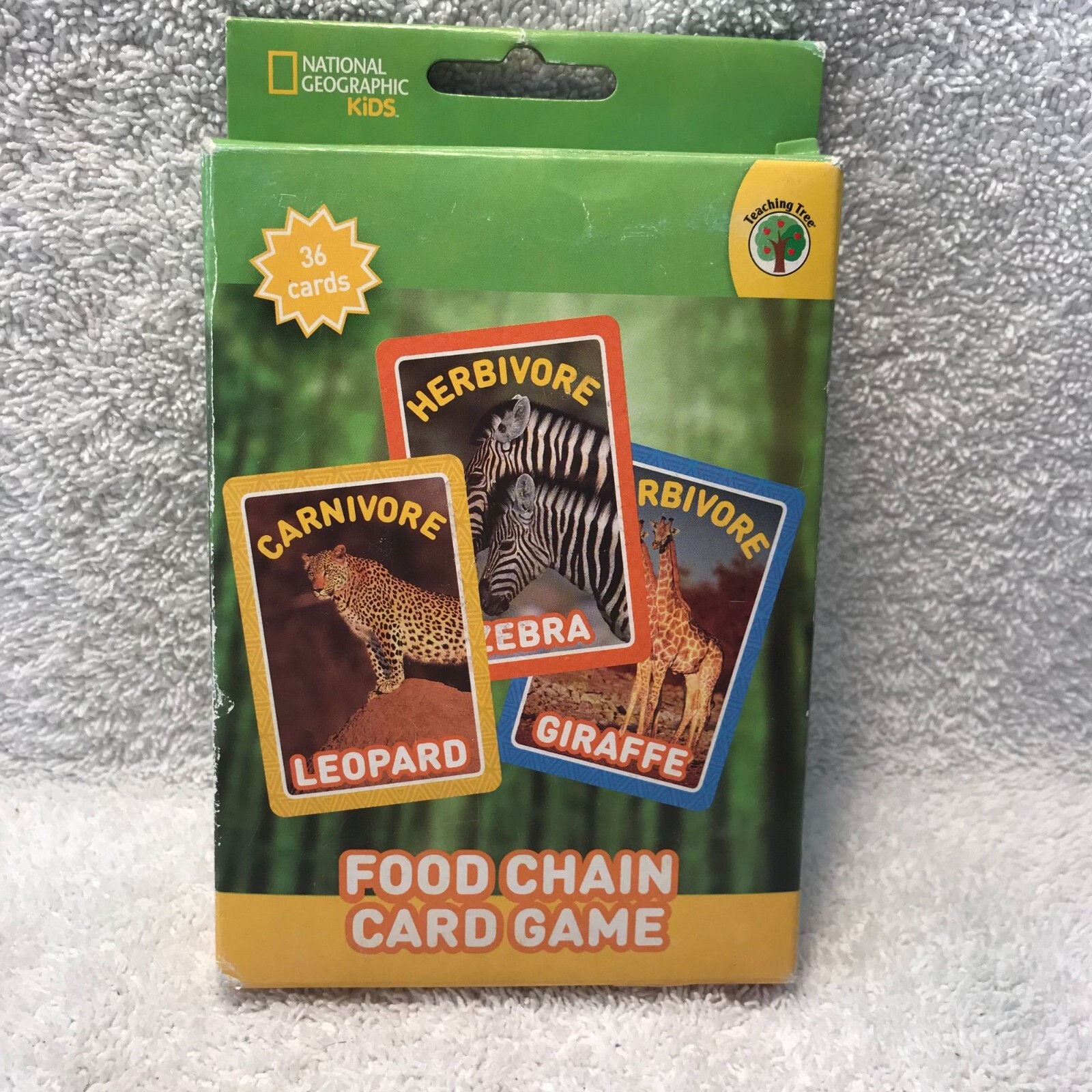 National Geographic Kids Food Chain Card Game – 34 Cards Learn While Having Fun