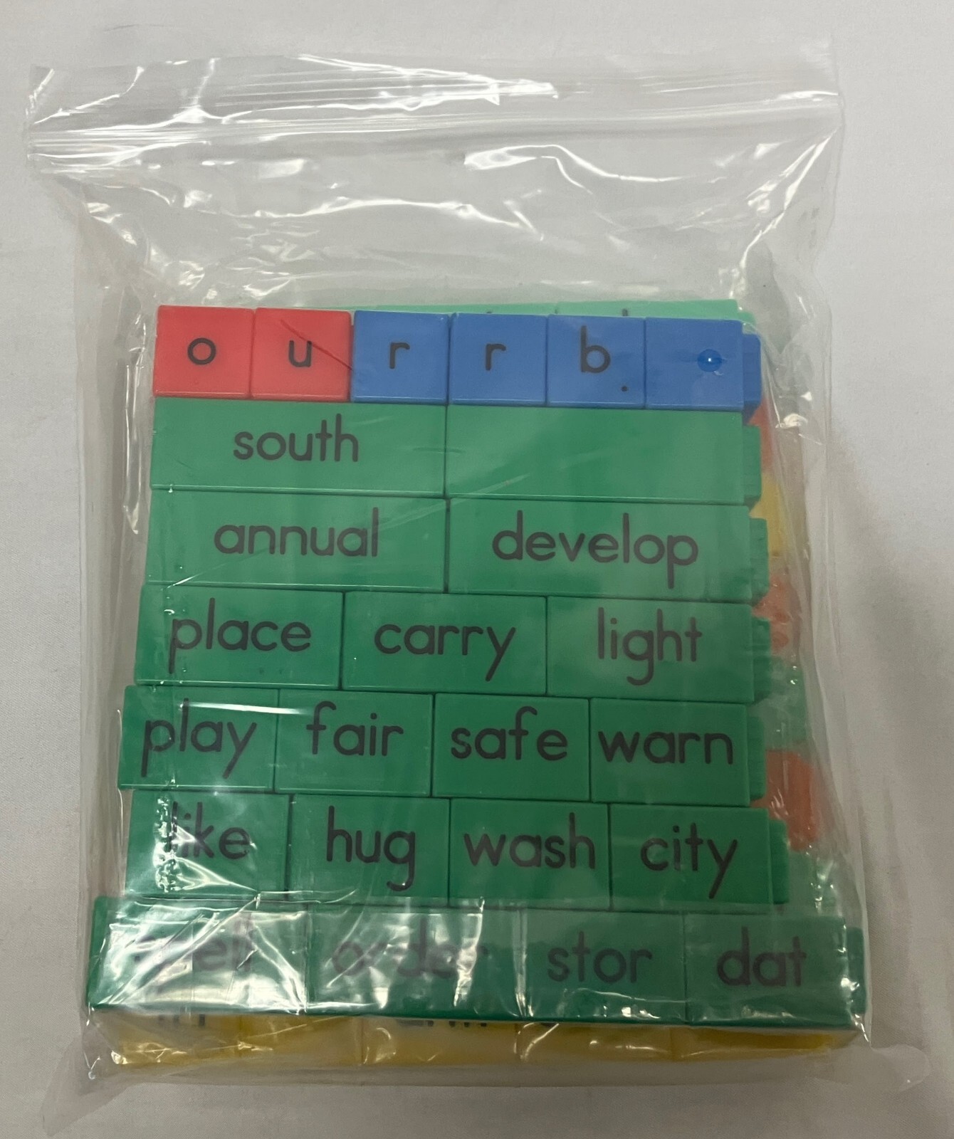 SEALED ETA Cuisenaire Reading Rods Prefixes Suffixes & Root Words Cubes #60007C
