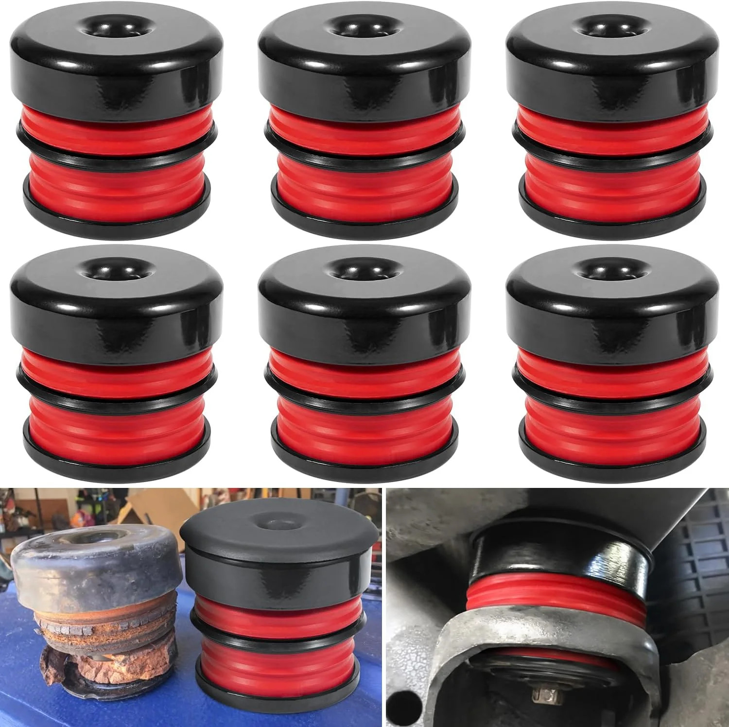 Silicone Body Mount Kit for 2008-2016 Ford F-250 F-350 Regular Cab Extended Cab
