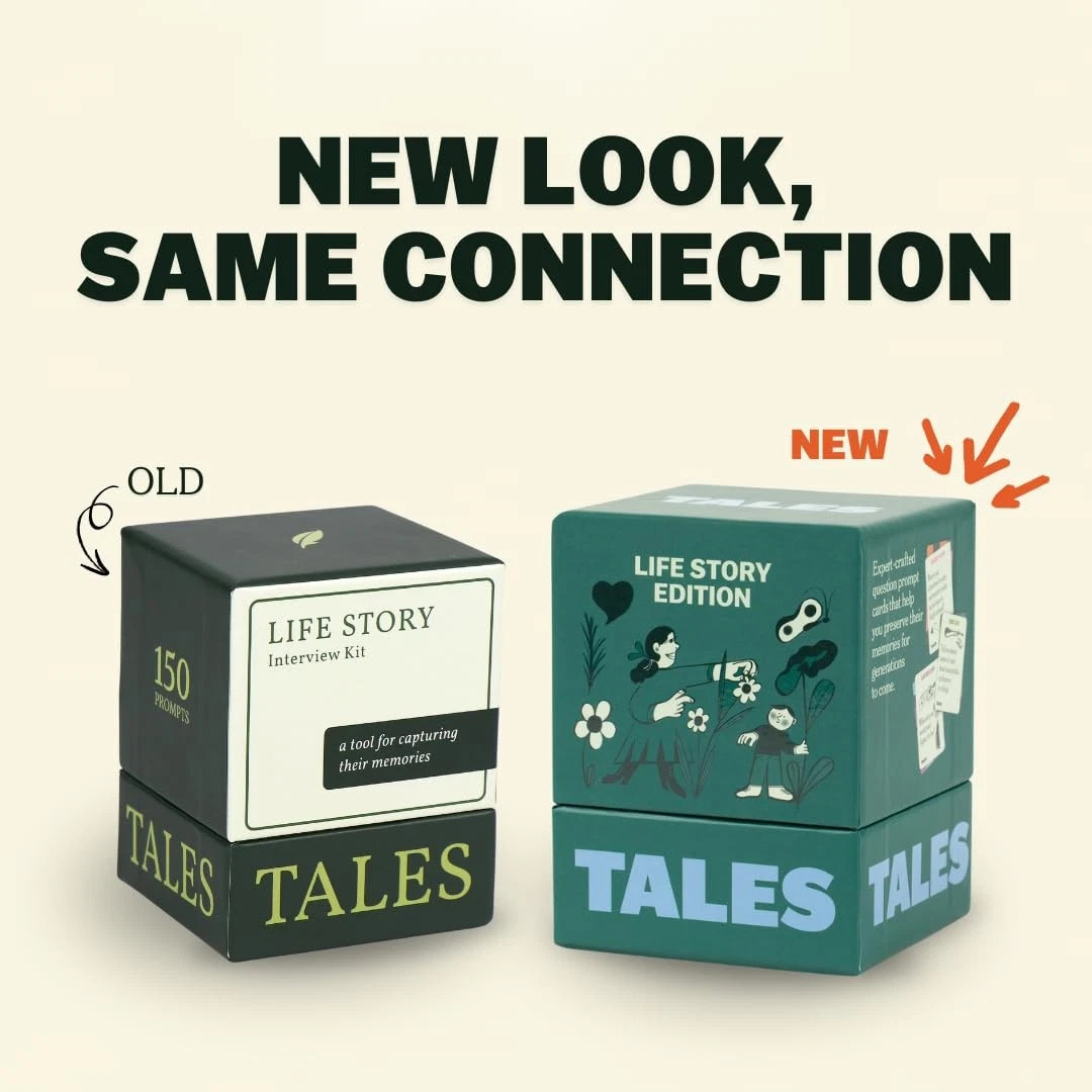 Conversation Card Game TALES 150 Life Story Interview Kit Families Cards Parents