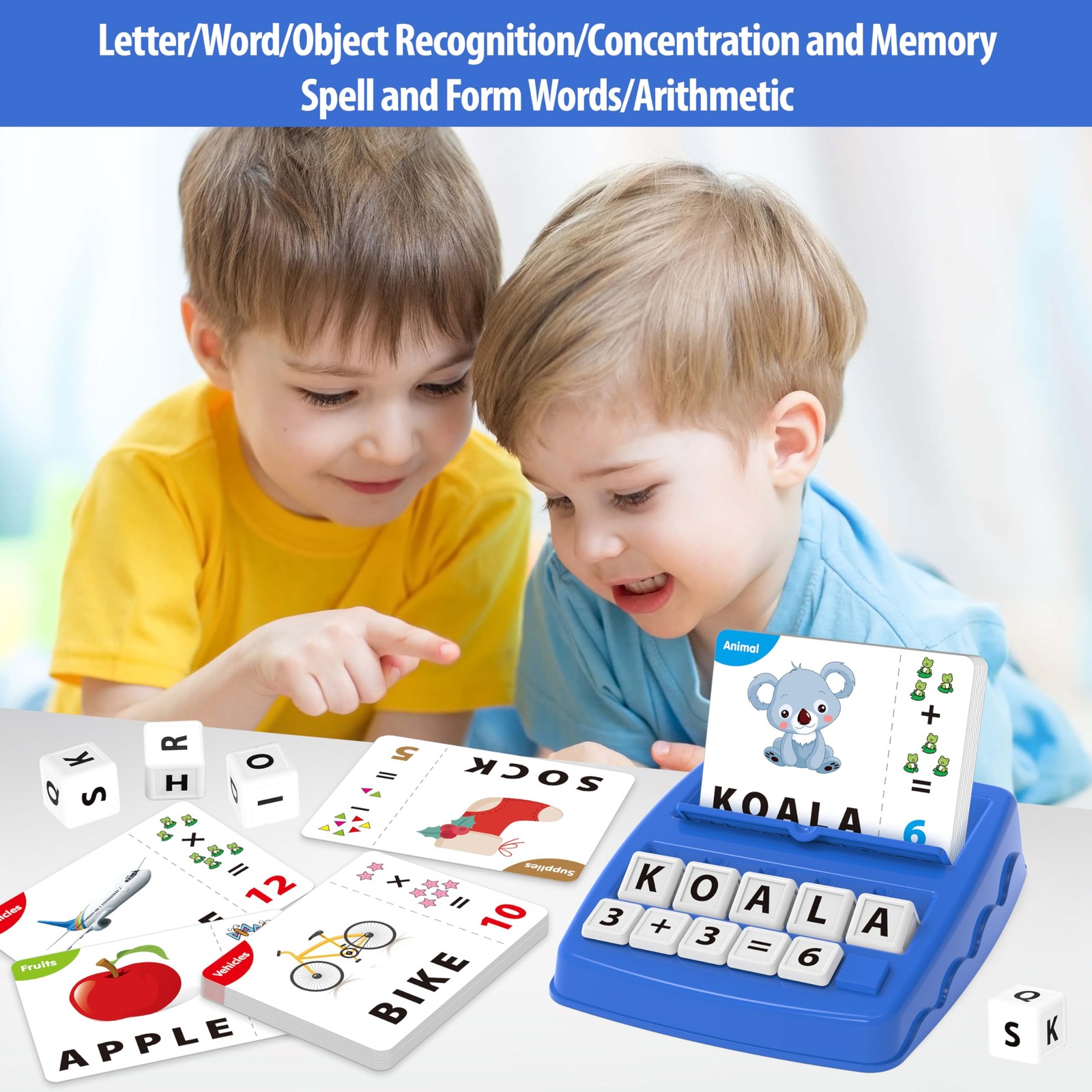 Montessori Matching Letter Games,Educational Toys for 3-8 Year Olds Boys Girl…