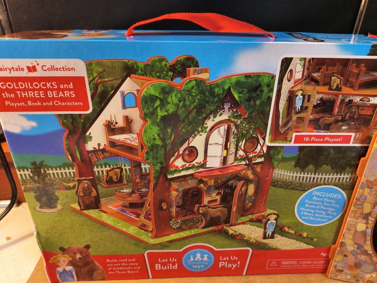 Goldilocks Three Bears Book Playset Storytime Toy Building Set (No Storybook)
