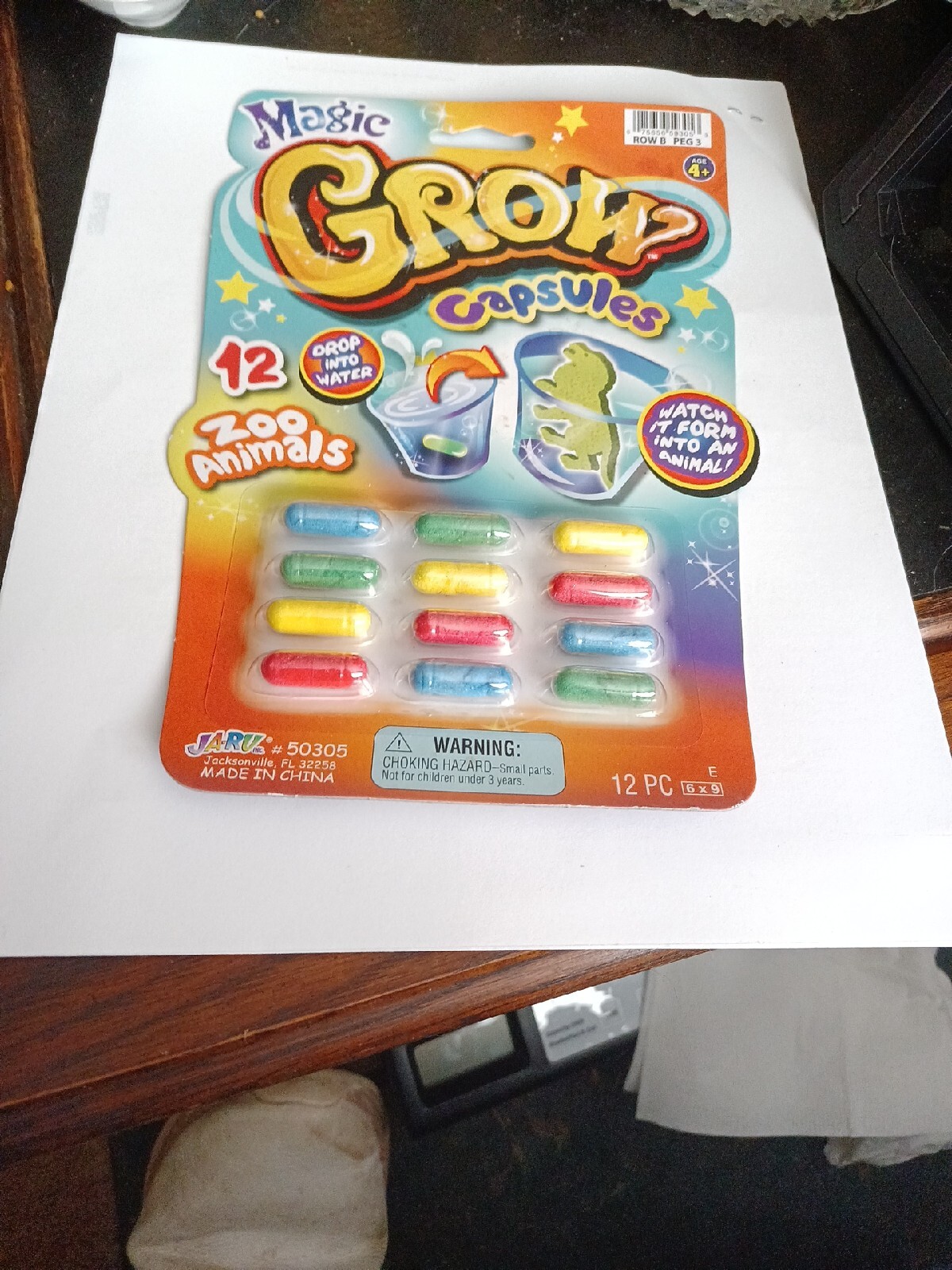 JA-RU Magic Grow Capsules Zoo Animals & Fun Wheels Soft Expanding Foam
