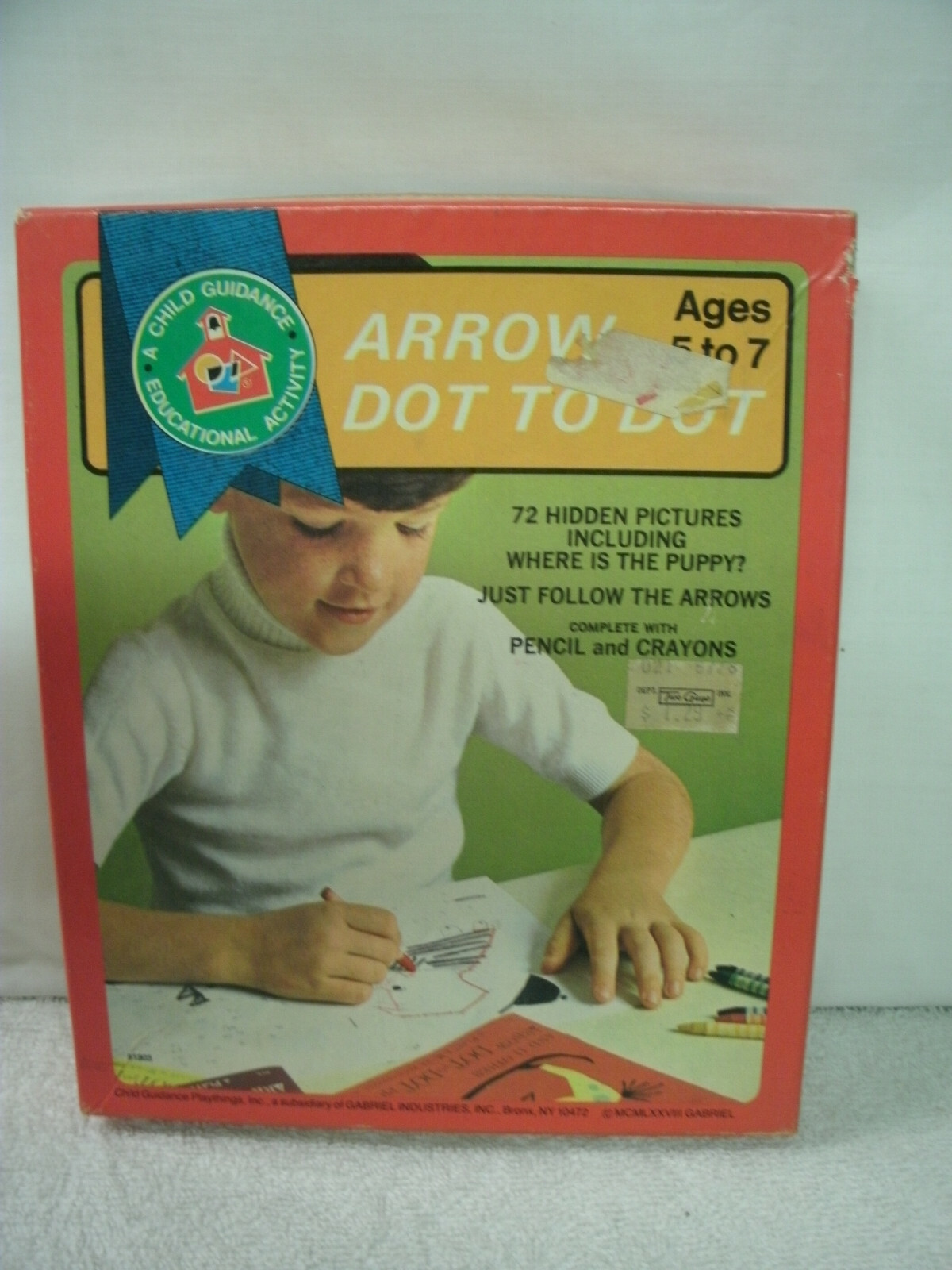 1977 DOT to DOT–Arrow–Child Guidance Educational Activity–6 books/33 unused p