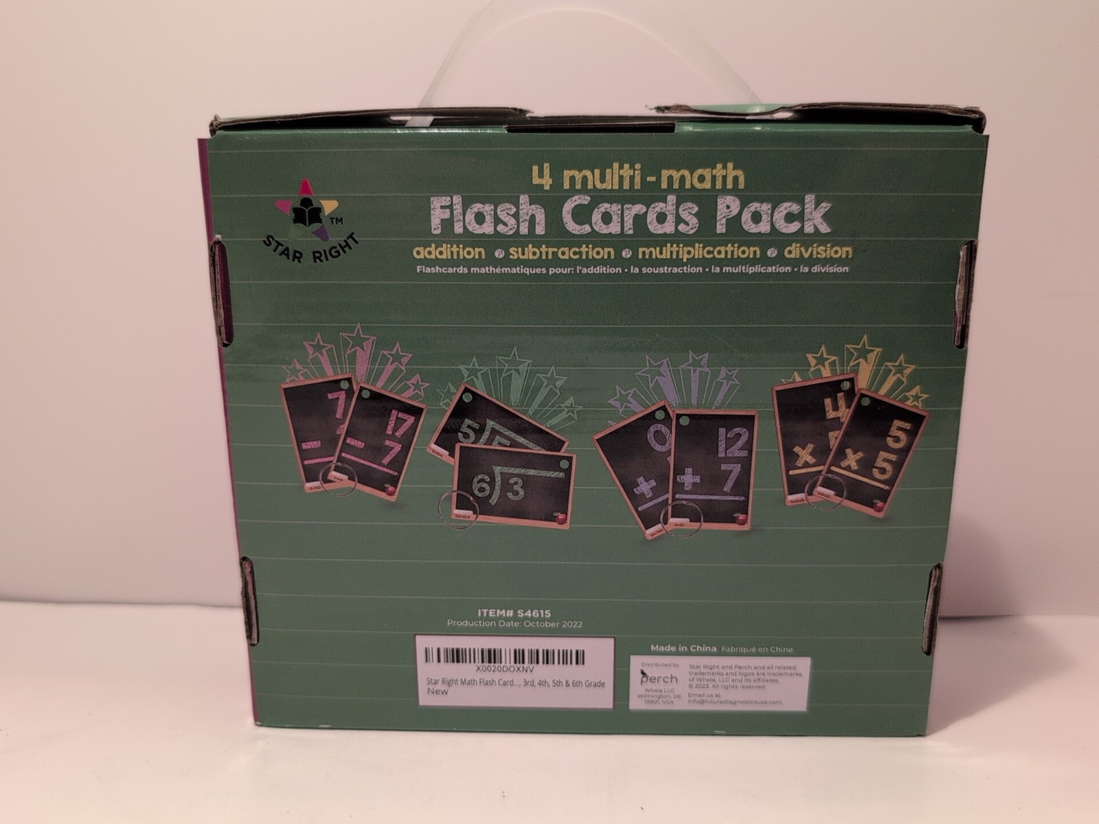 Star Right Math Flash Cards Set Addition Subtraction Division Multiplication3188