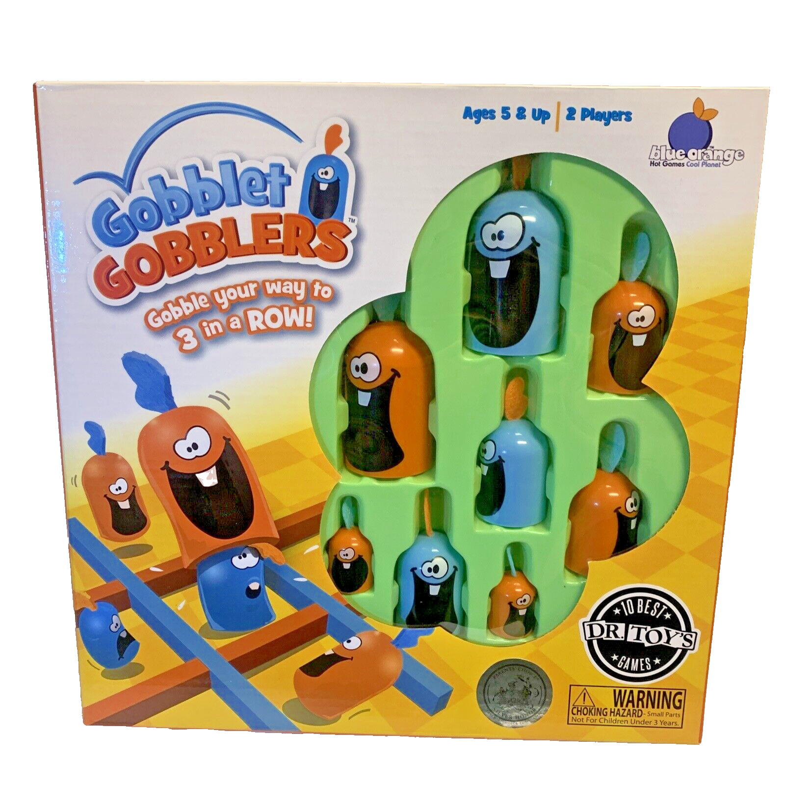 Blue Orange Gobblet Gobblers Game 2-Players Age 5+