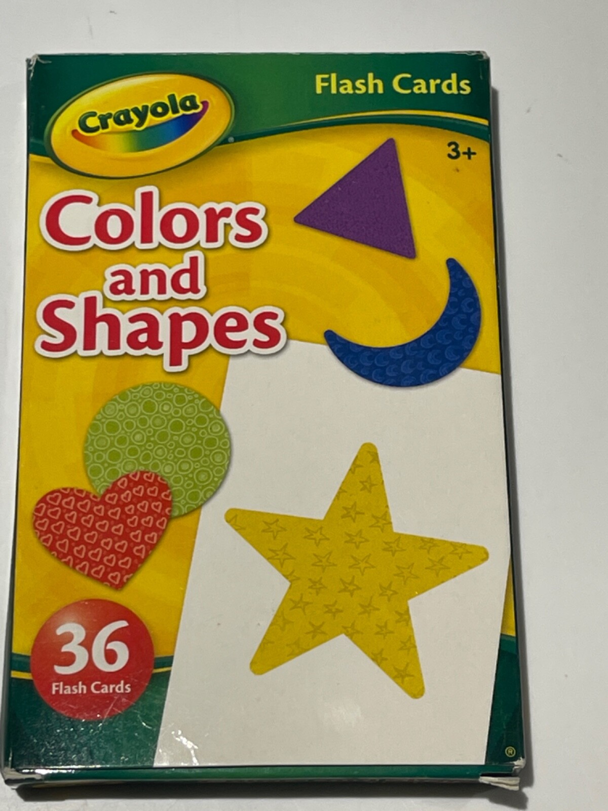 Crayola Package of 36 Flash Cards For A Child To Learn Colors Shapes