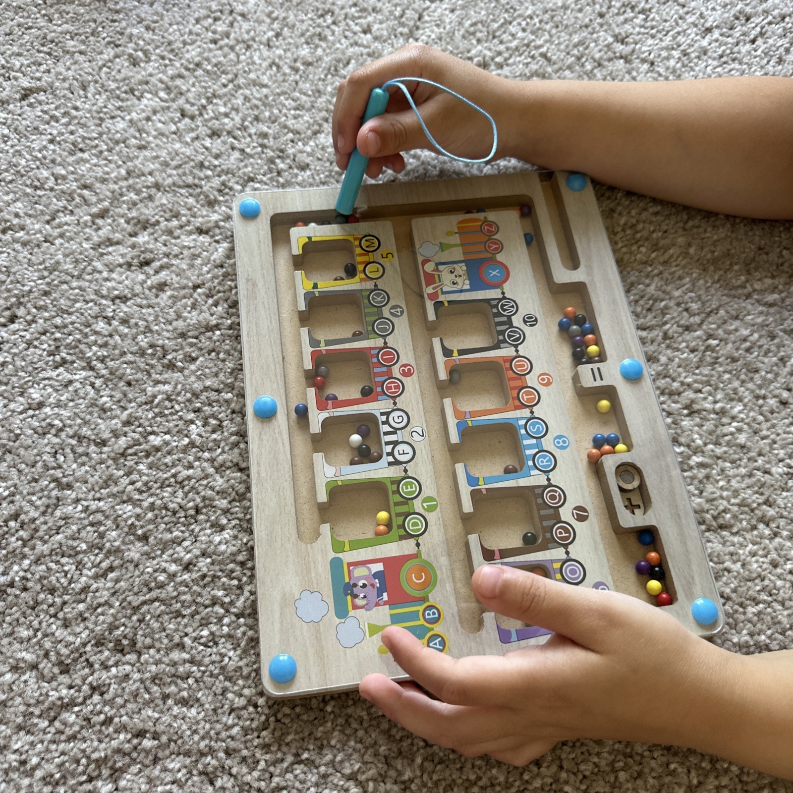 Magnetic Train (alphabet, Colors & Numbers) Preschool/ Homeschooling
