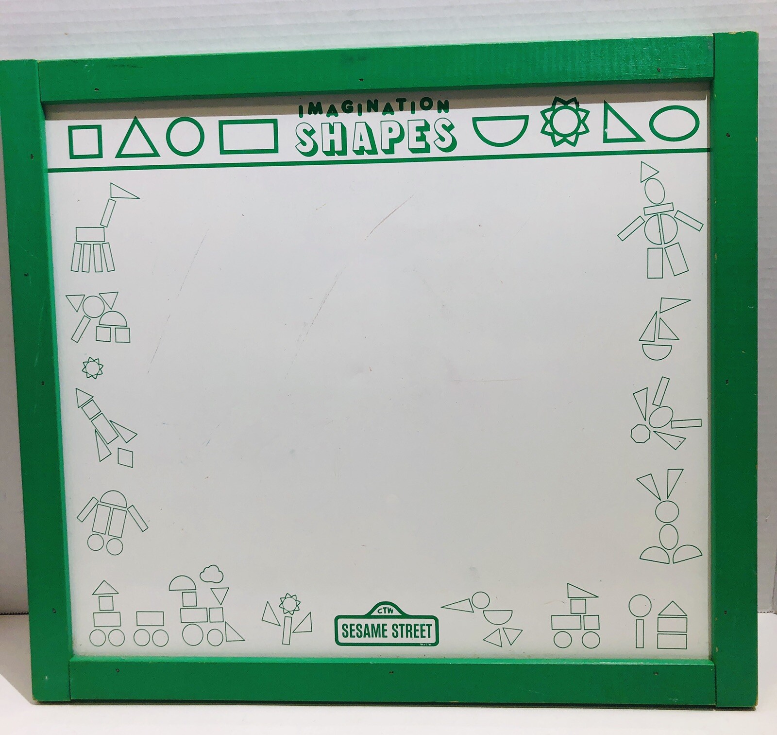 Vintage 1970s Sesame Street Magnetic Activity Learning Board 17.5” x 15.5”