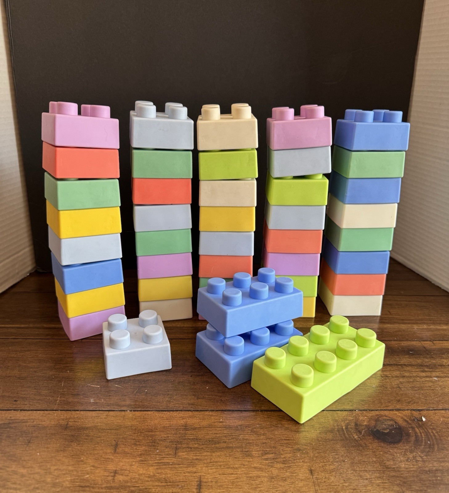 Infantino Super Soft Baby 1st Building Blocks Unisex Multicolor 44 Blocks