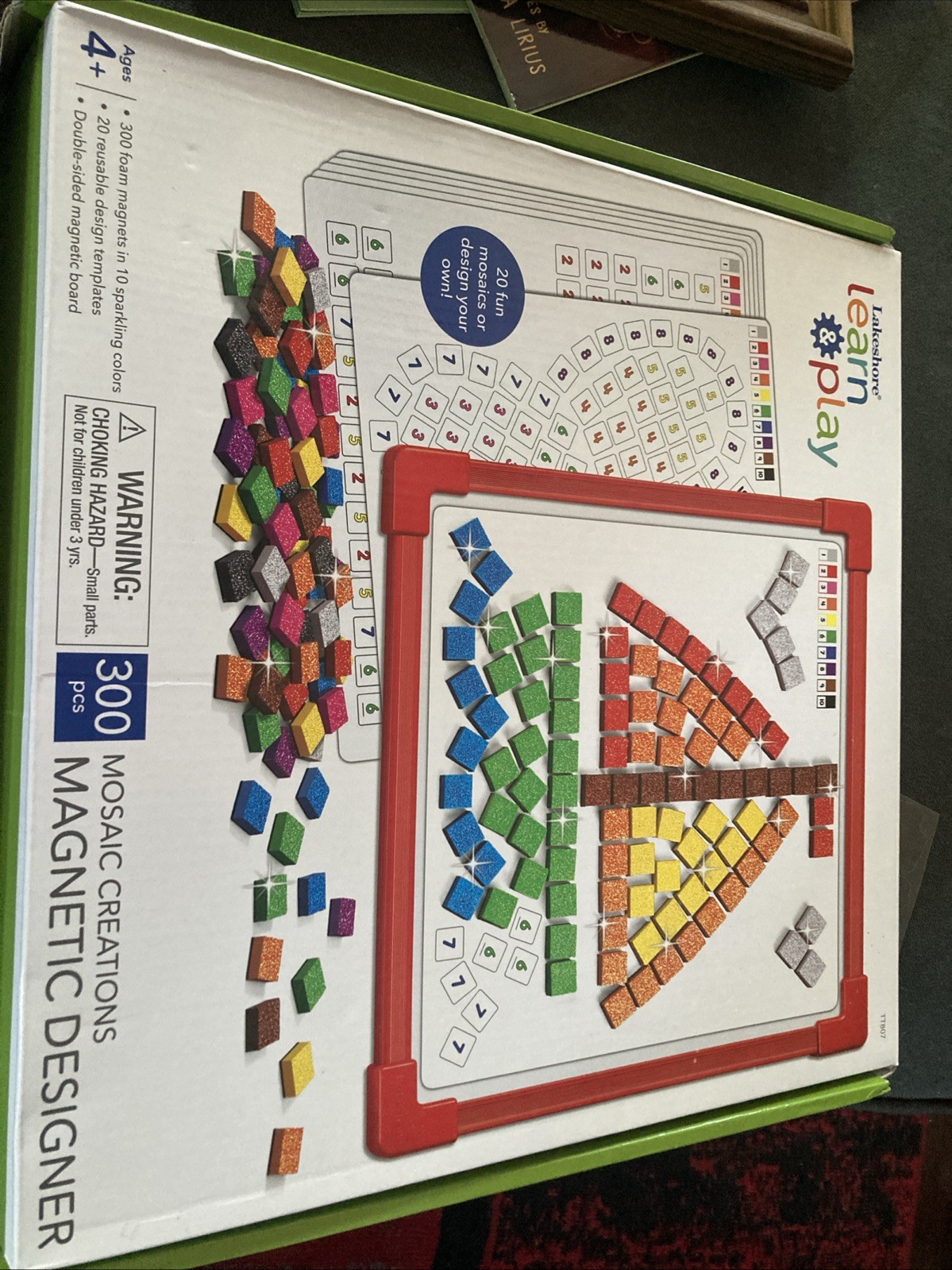 Lakeshore Mosaic Creations Magnetic Designer 300 Pieces Homeschool Used