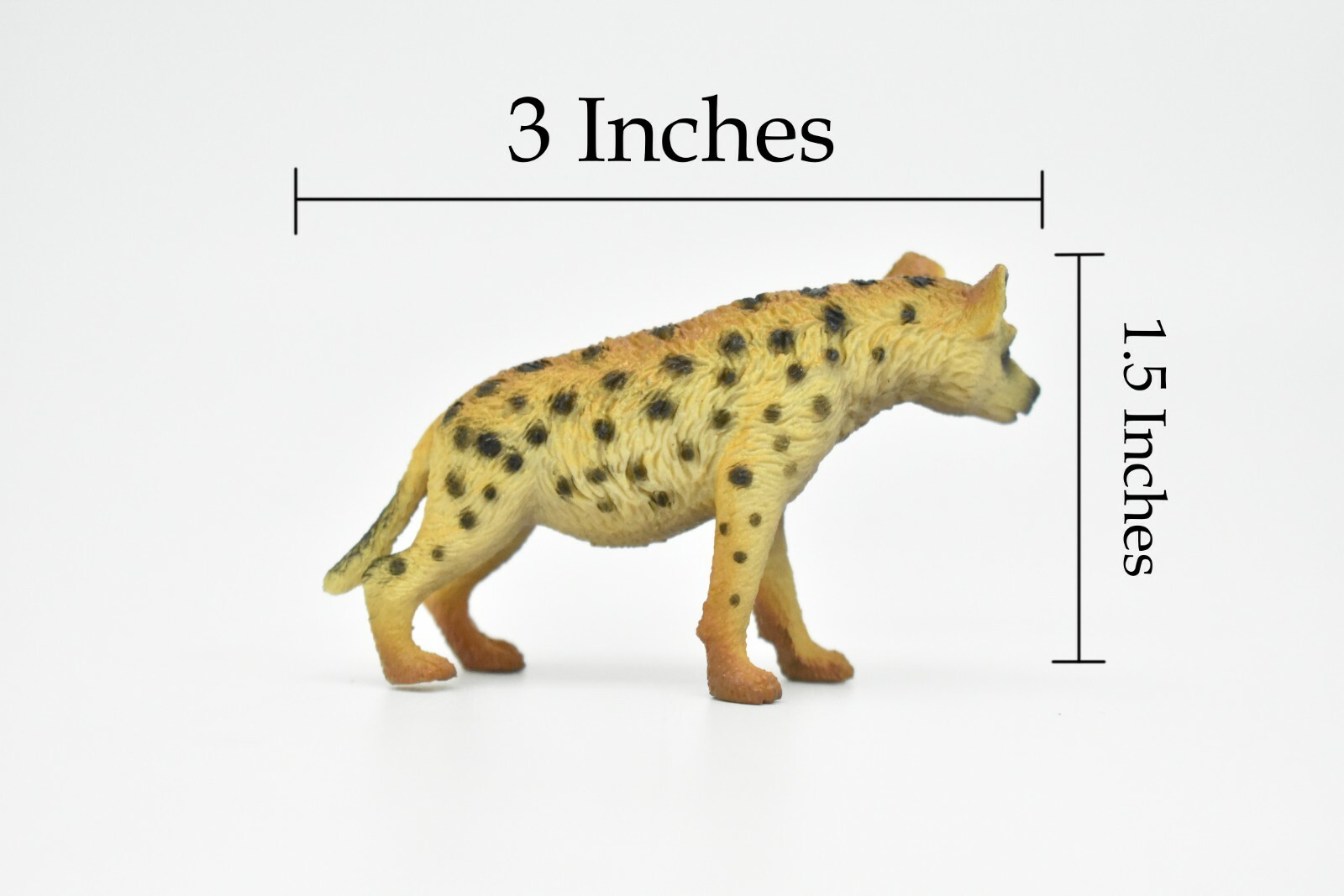 Hyena, Realistic Toy Small Plastic Replica, Model Hand Painted 3″ CWG185 BB44
