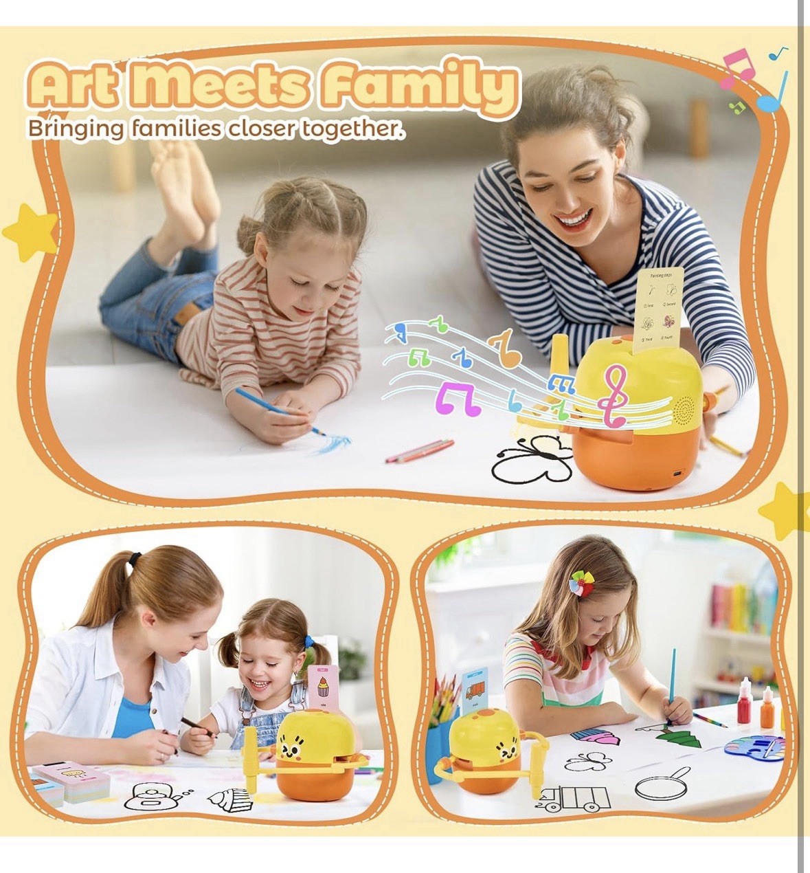 Drawing Robot for Kids, Interactive Educational Drawing Machine with Voice Inter