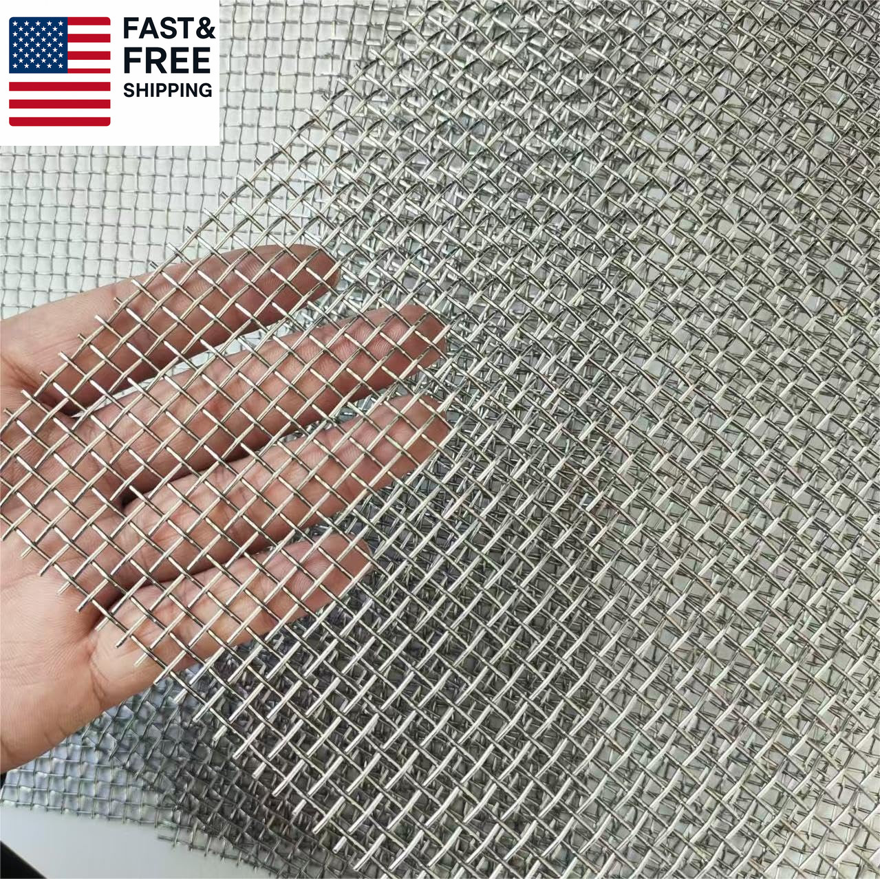 Stainless Steel Mesh 5Mesh with 1MM Wire Dia,4Pack 12X8Inch(305X203Mm) Hard